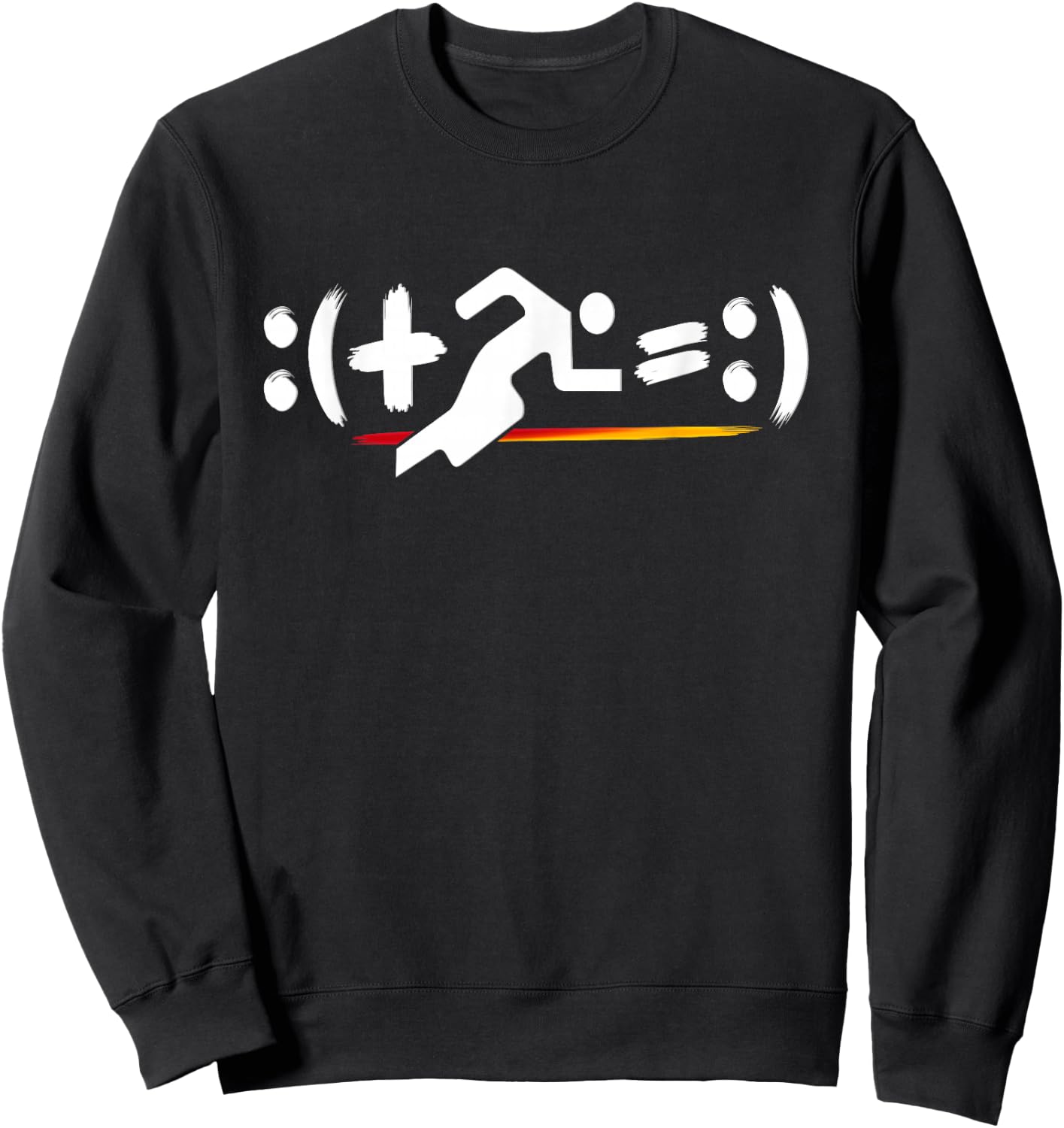 Running Math Equation With Math Symbols For Runners Sweatshirt - Sweatshirt | Black