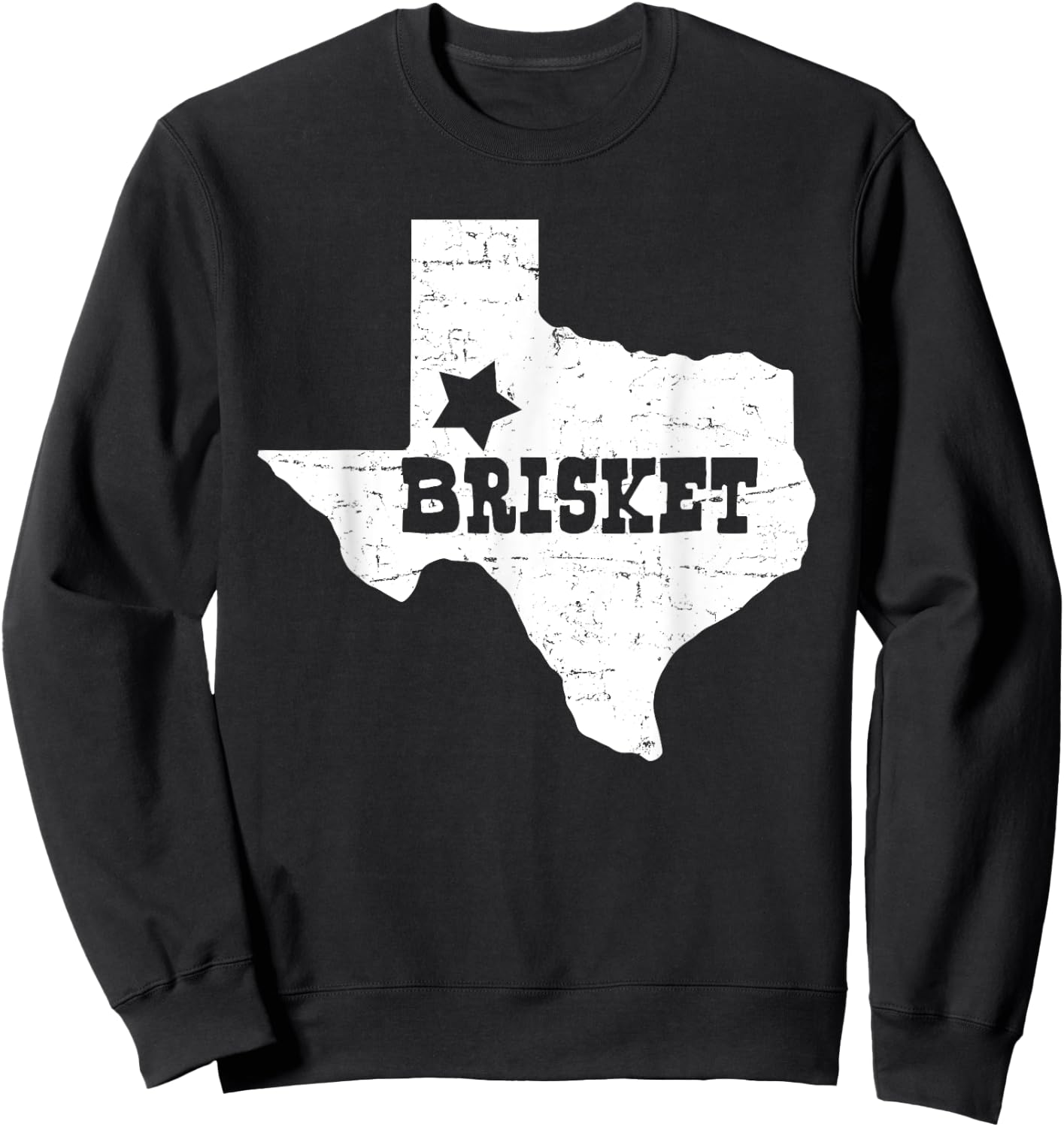 I Love Texas-Texas BBQ-BBQ Brisket-BBQ Lover Sweatshirt - Sweatshirt | Black