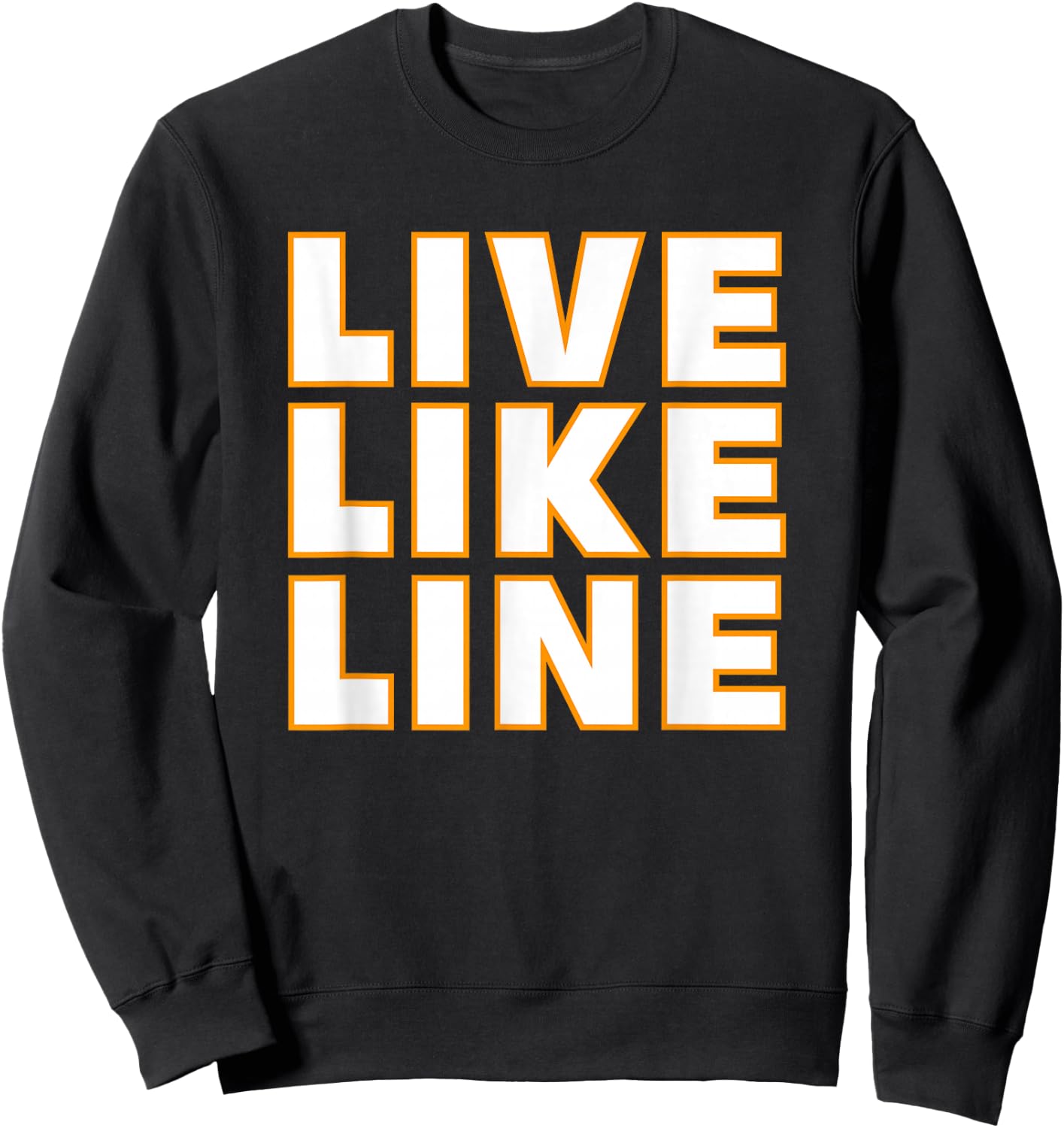 Live Like Line Volleyball Support Sweatshirt - Sweatshirt | Black