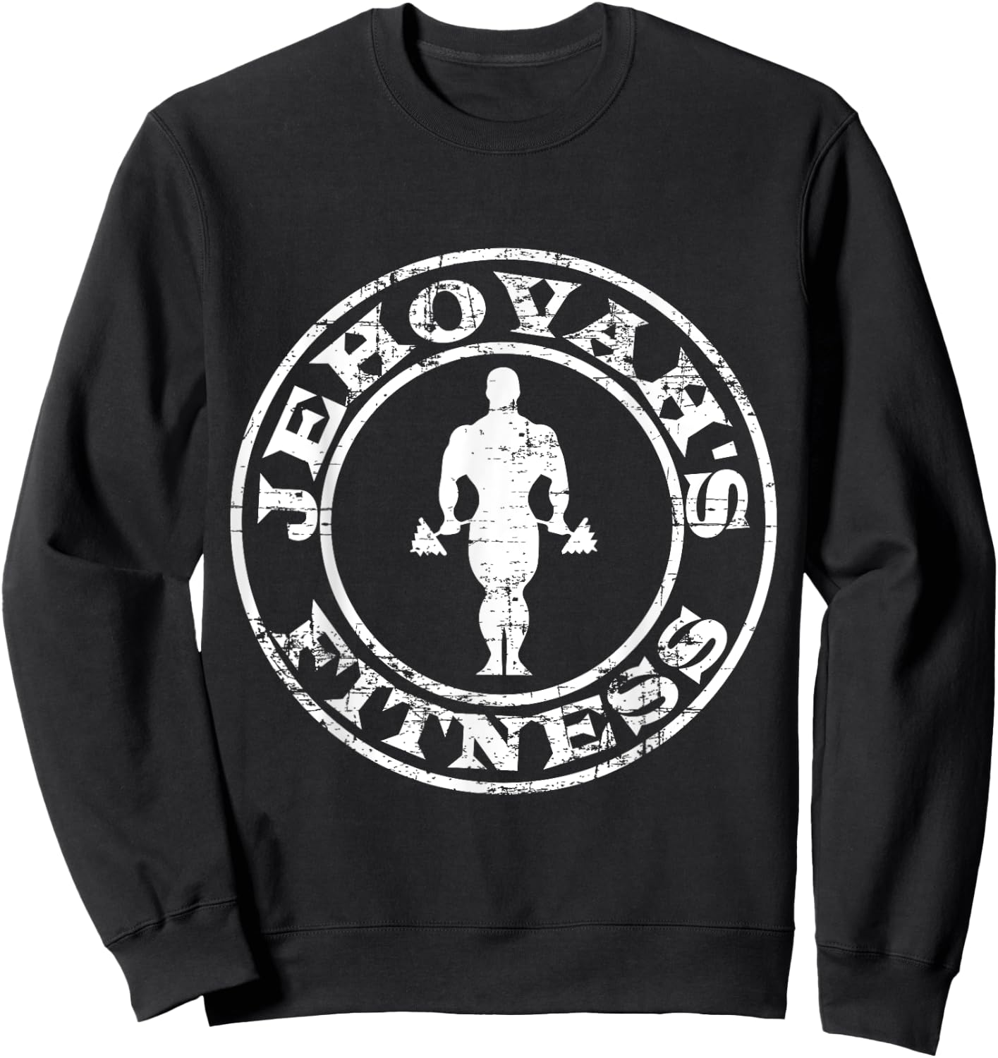 Jehovah's Fitness Gym shirt Sweatshirt - Sweatshirt | Black