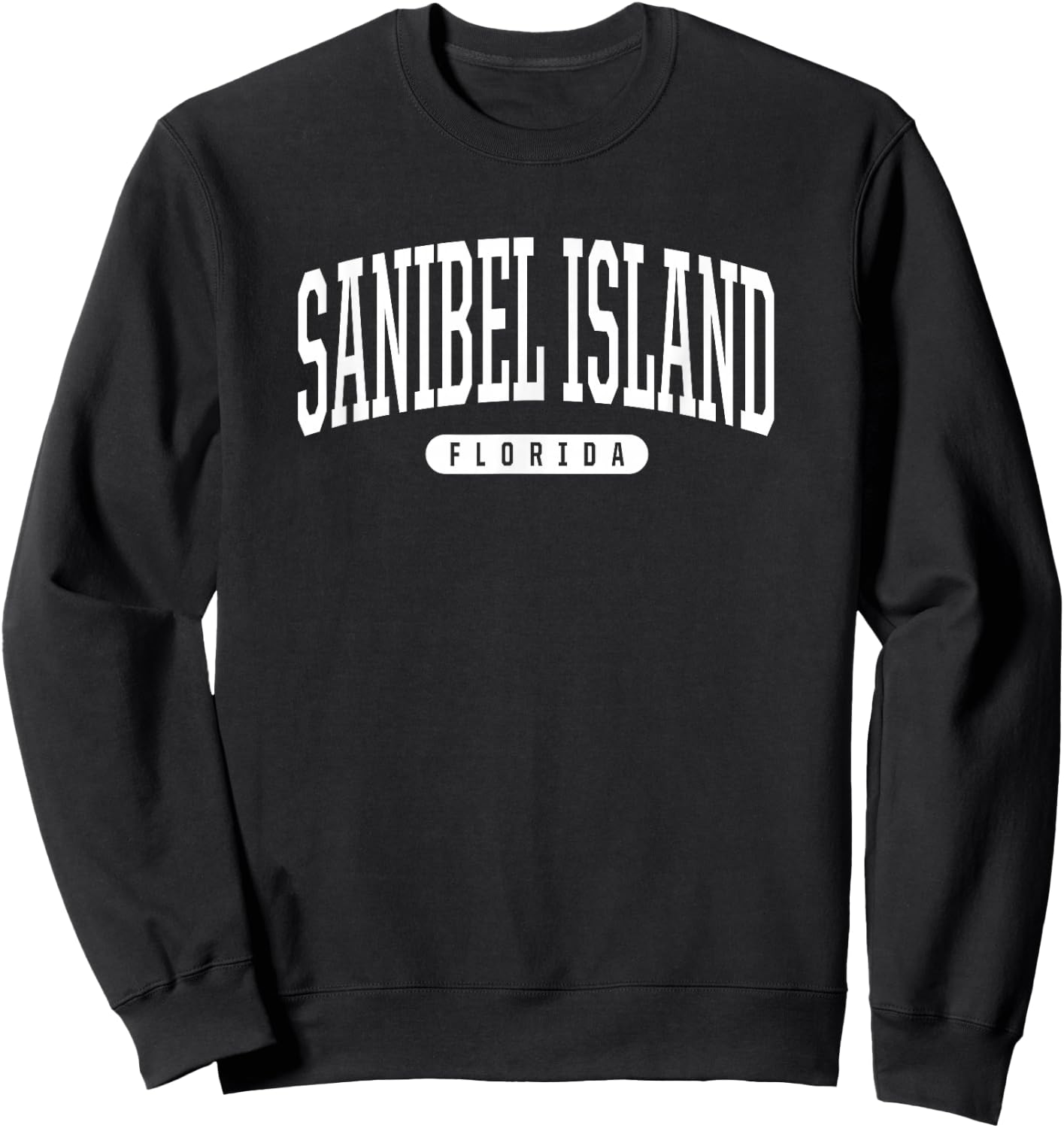 Sanibel Island Florida Vacation College Style FL USA Sweatshirt - Sweatshirt | Black