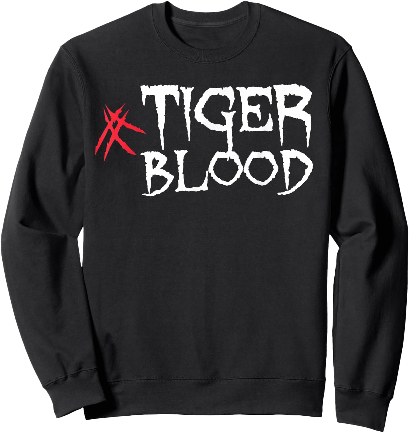 Cool Tiger Blood Scars Tiger Lover Gift Sweatshirt - Sweatshirt | Black
