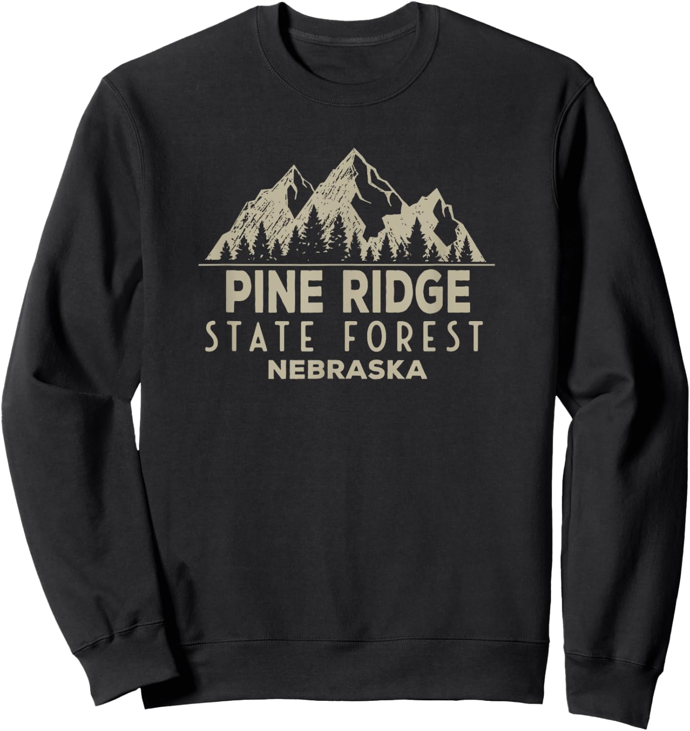 Pine Ridge State Forest Sweatshirt - Sweatshirt | Black