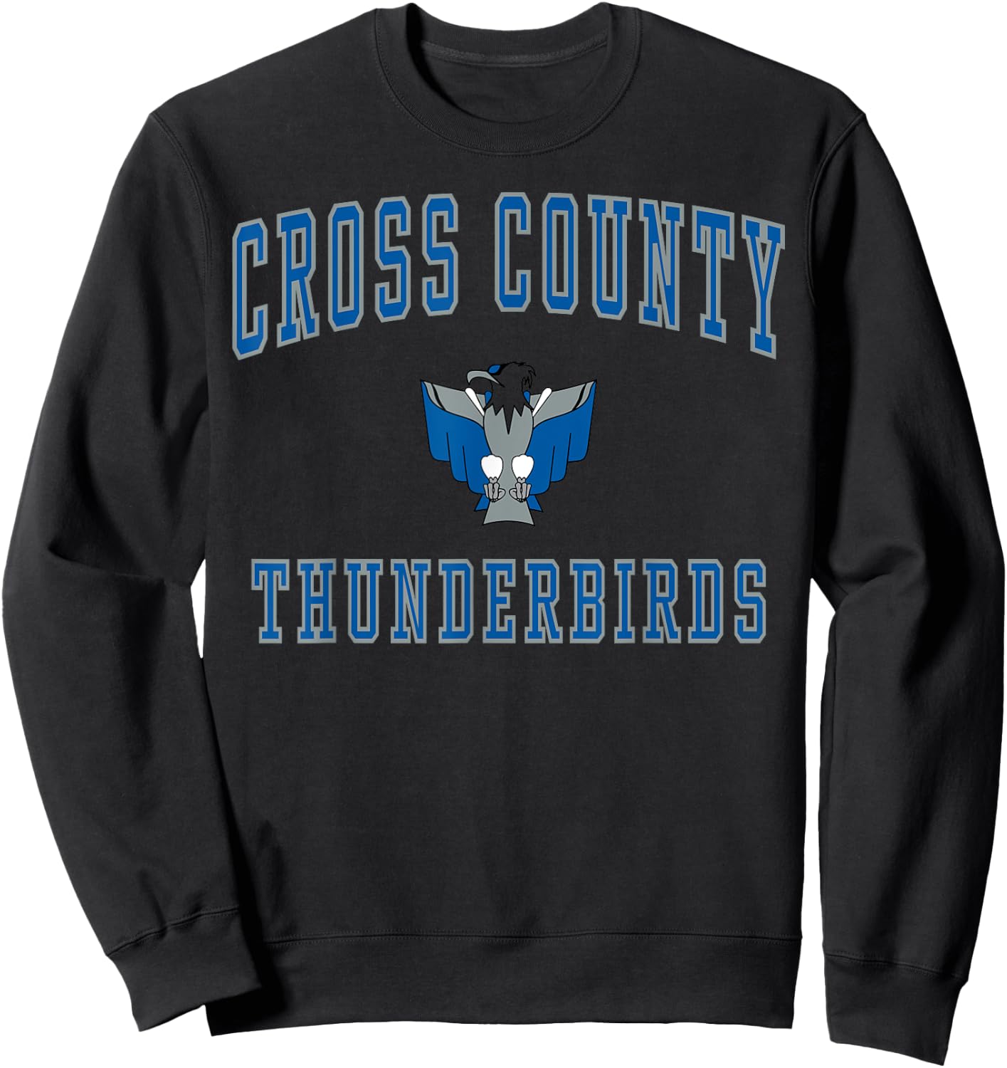 Cross County High School Thunderbirds C1 Sweatshirt - Sweatshirt | Black