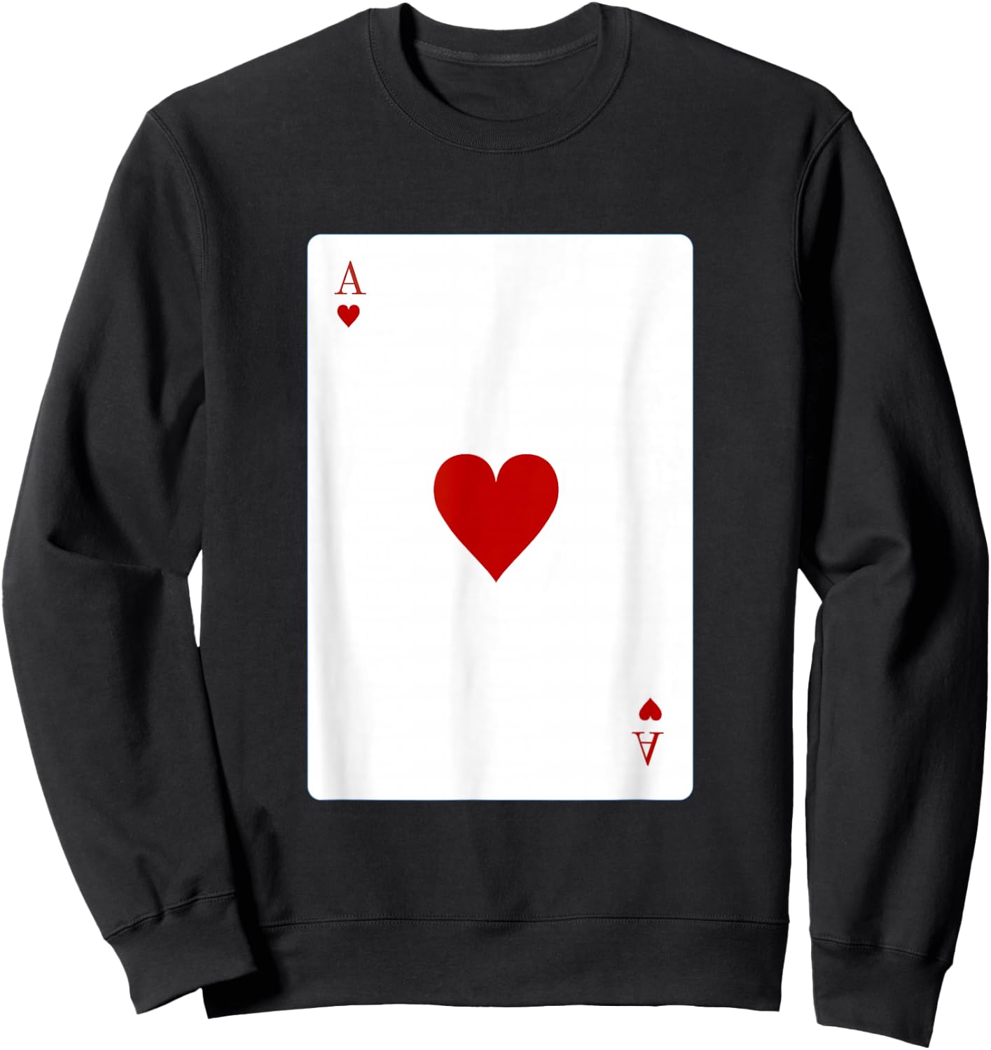 Ace Of Hearts Costume Sweatshirt - Sweatshirt | Black