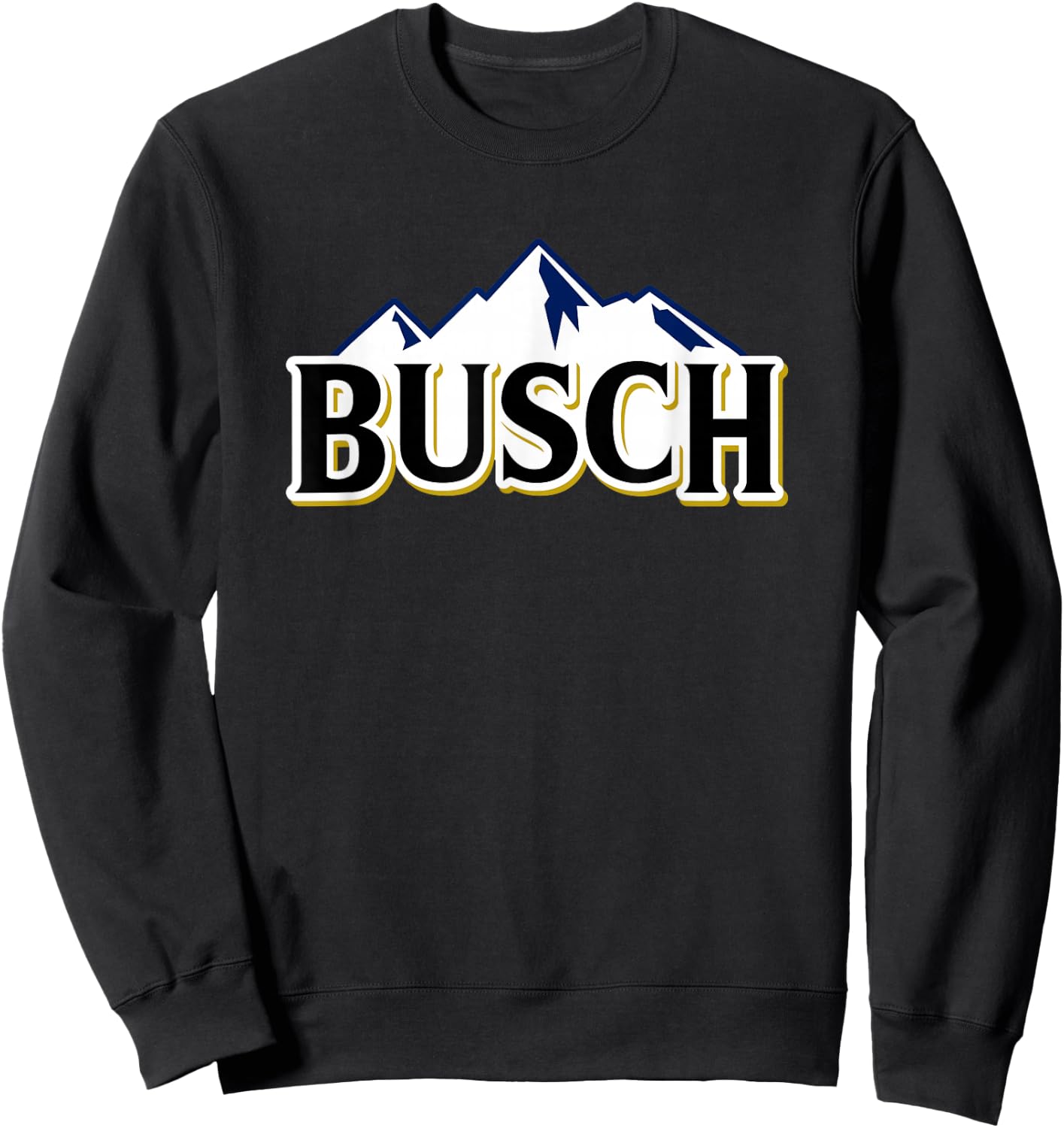 Busch Beer Mountains Logo Sweatshirt - Sweatshirt | Black