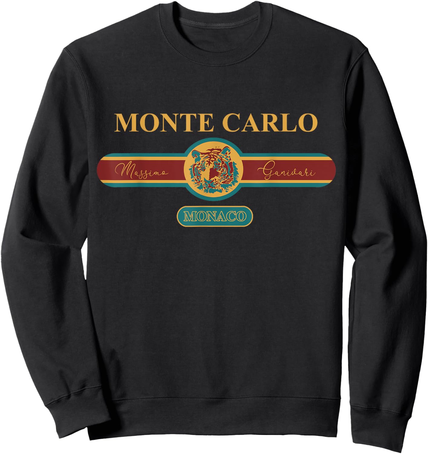 Fashion Monte Carlo Monaco Vacation Souvenir Sweatshirt - Sweatshirt | Black