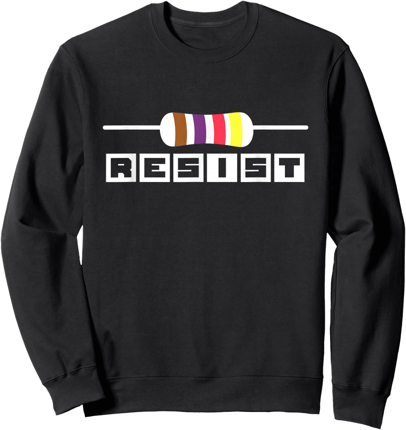 Electronics Component Resistor Electrician Sweatshirt - Sweatshirt | Black