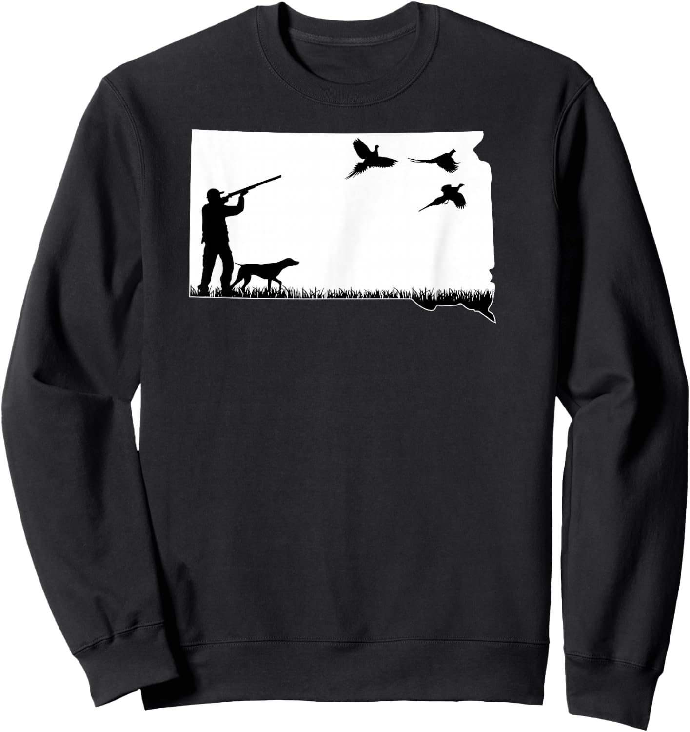 South Dakota Pheasant Hunting Sweatshirt - Sweatshirt | Black