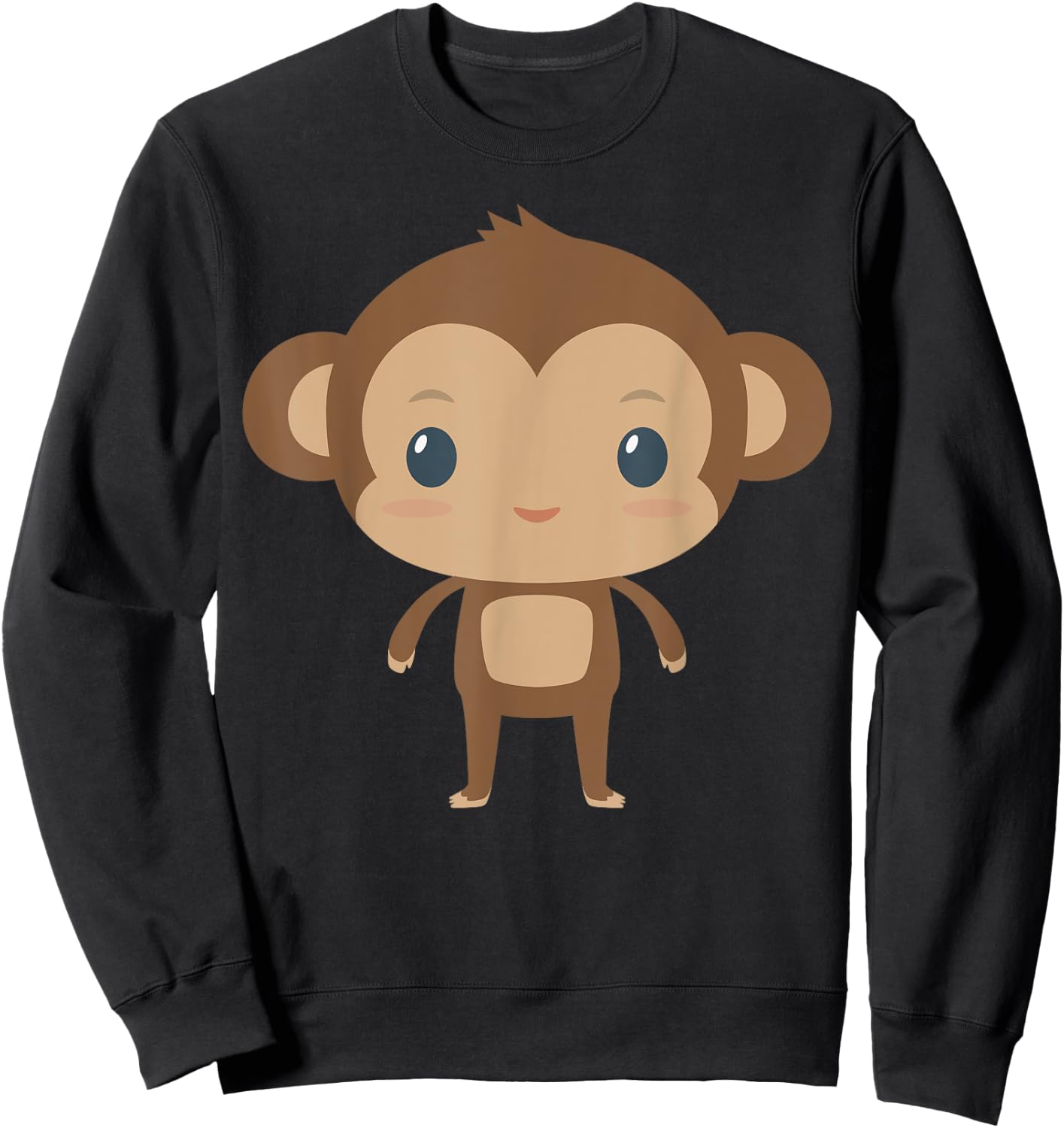 Kids I Love Monkey for Boys, Girls, Toddlers, School Sweatshirt - Sweatshirt | Black