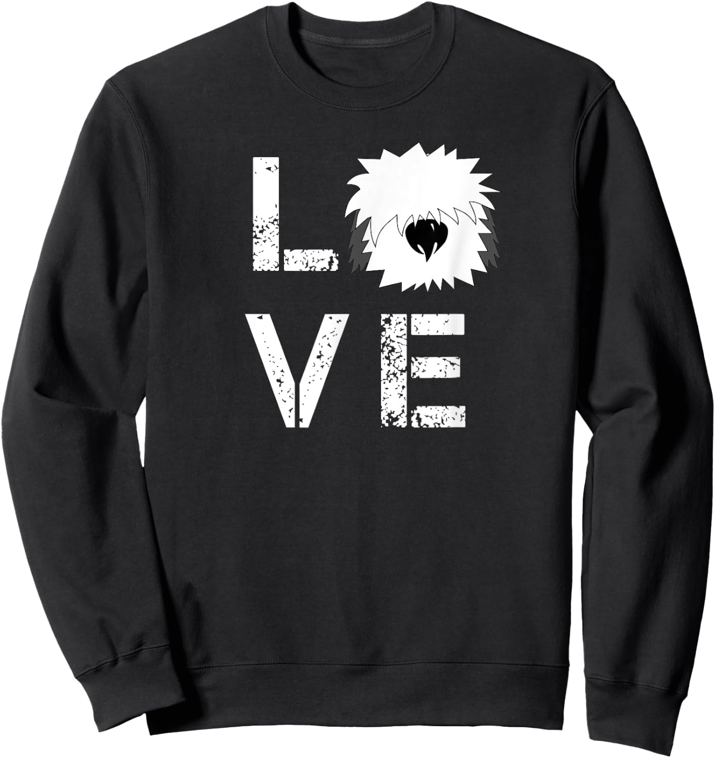 Love My Dog - Funny English Sheepdog Cool Pet Sweatshirt - Sweatshirt | Black
