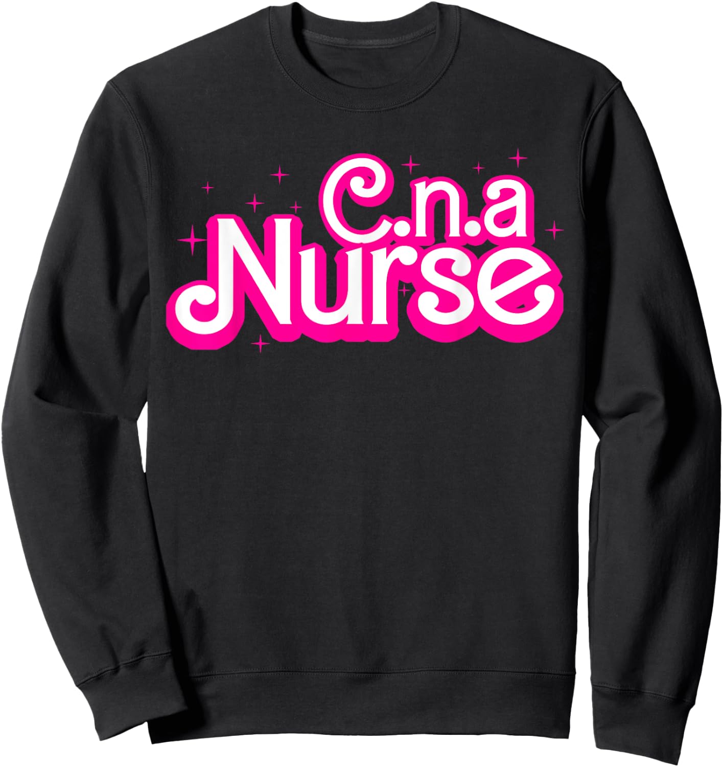 CNA Nurse Certificated Nursing Assistant CNA RN Black Women's Christmas Nursing , Small, Short Sleeve Sweatshirt - Sweatshirt | Black