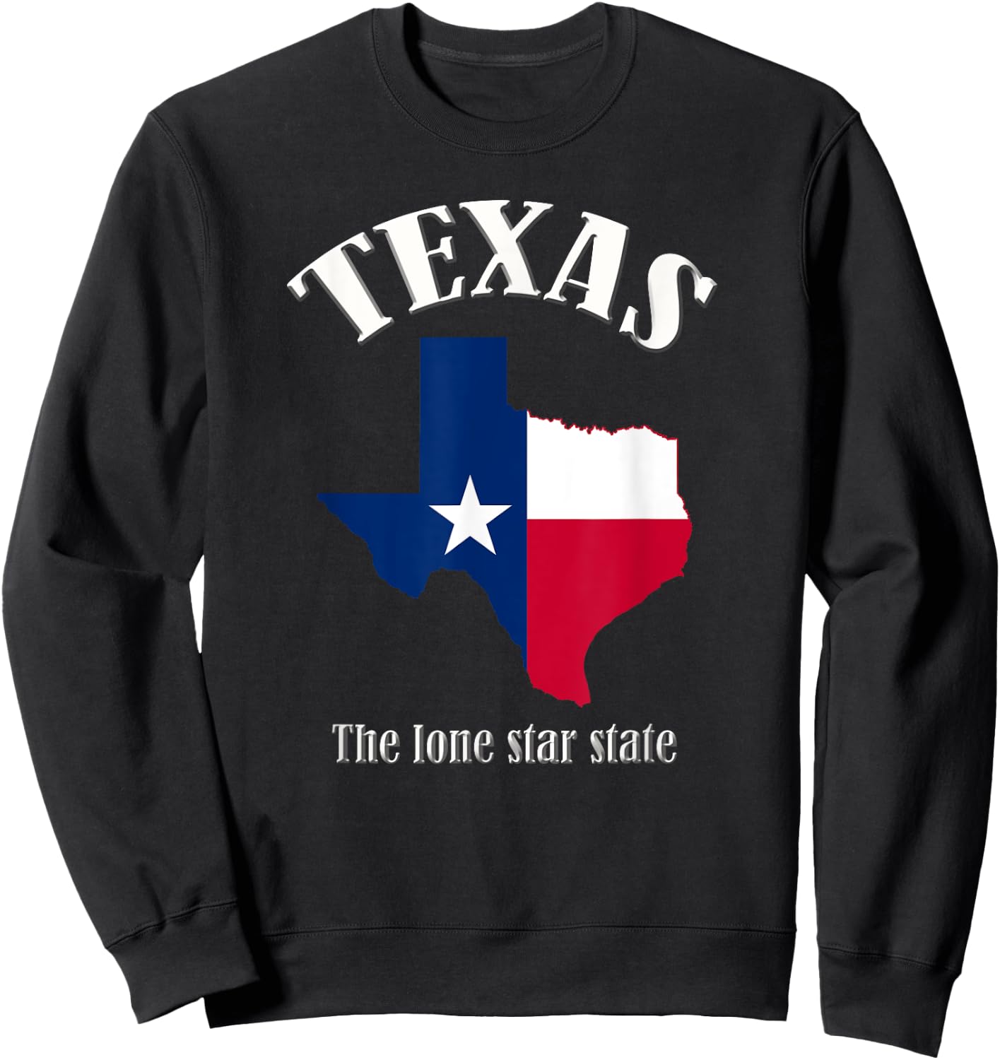 Texas The Lone Star State Sweatshirt - Sweatshirt | Black