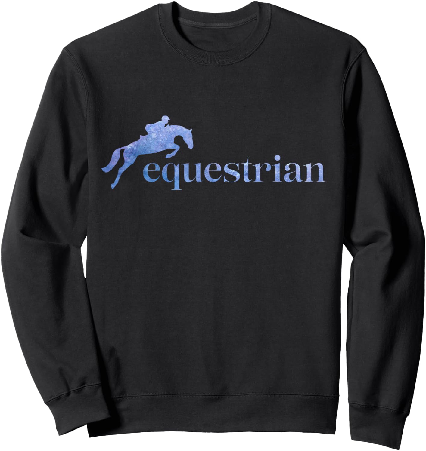 Horse Riding English Equestrian Hunter Jumper Sweatshirt - Sweatshirt | Black