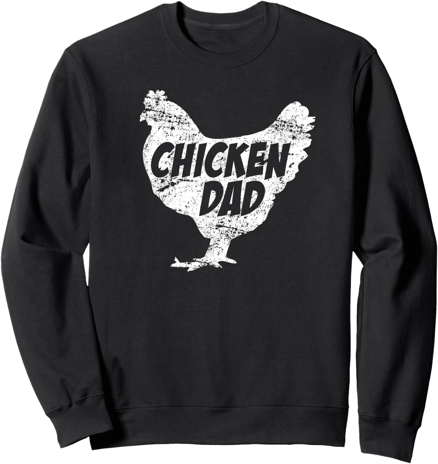 Women's Chicken Dad - Funny Farm Farmer Father Gift XL Cranberry Sweatshirt - Sweatshirt | Black