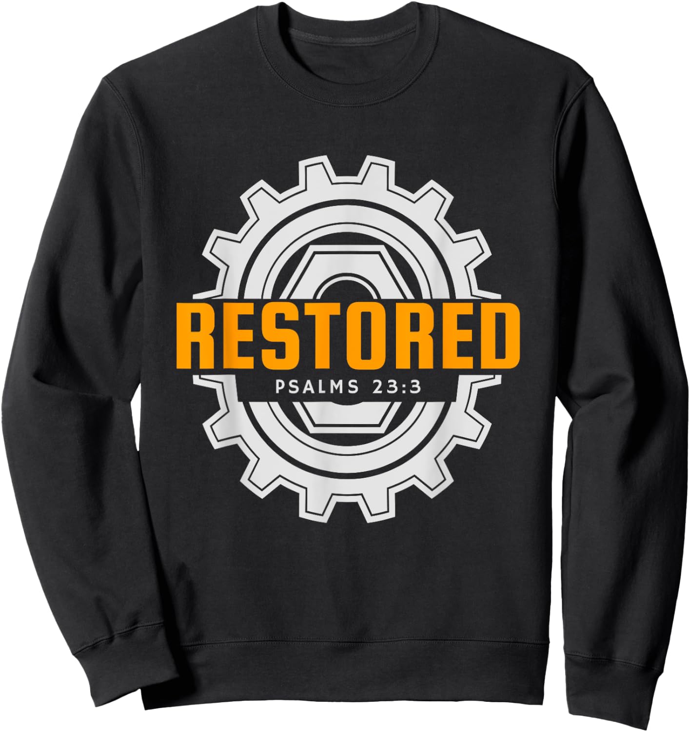 Mechanic Christian Restored Jesus Shirt Sweatshirt - Sweatshirt | Black