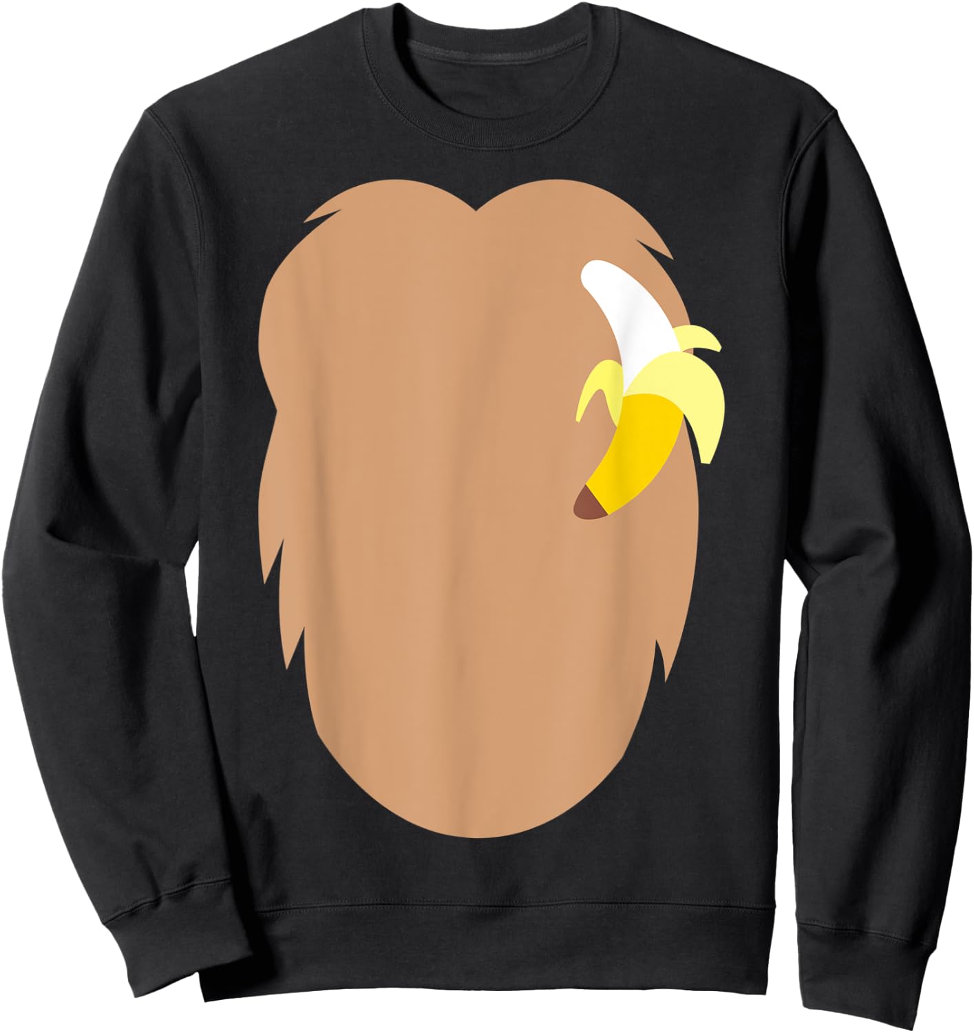 Monkey Gorilla Animal Halloween DIY Costume Funny Shirt Sweatshirt - Sweatshirt | Black