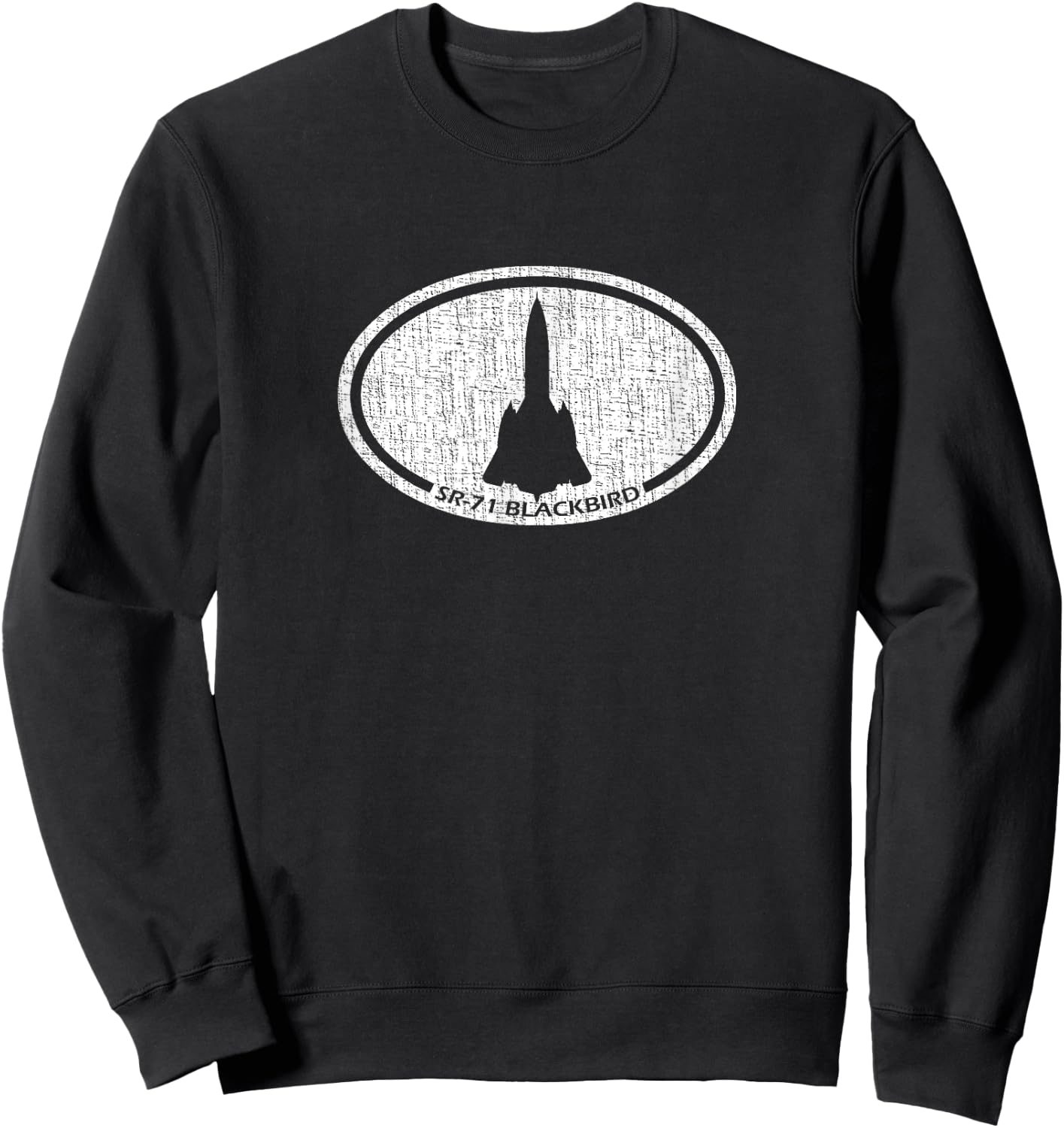 SR-71 Blackbird Spy Plane Retro Airplane Sweatshirt - Sweatshirt | Black