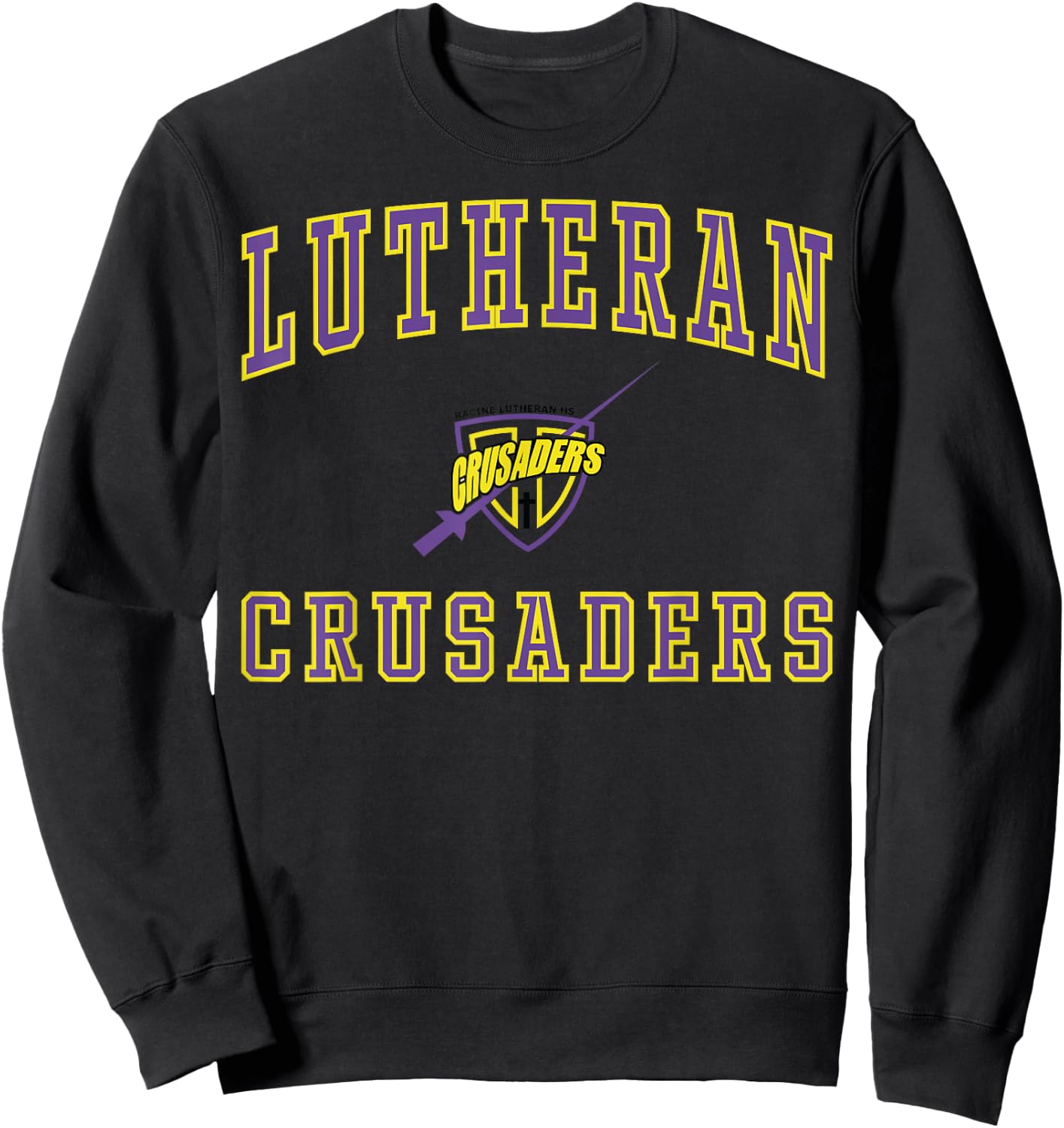 Racine Lutheran High School Crusaders C1 Sweatshirt - Sweatshirt | Black