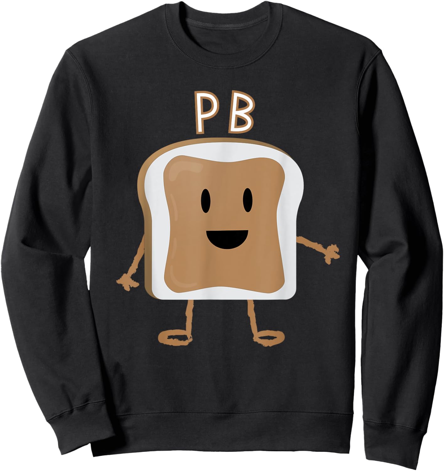 PB&J Halloween Matching Couples Costume Sweatshirt - Sweatshirt | Black