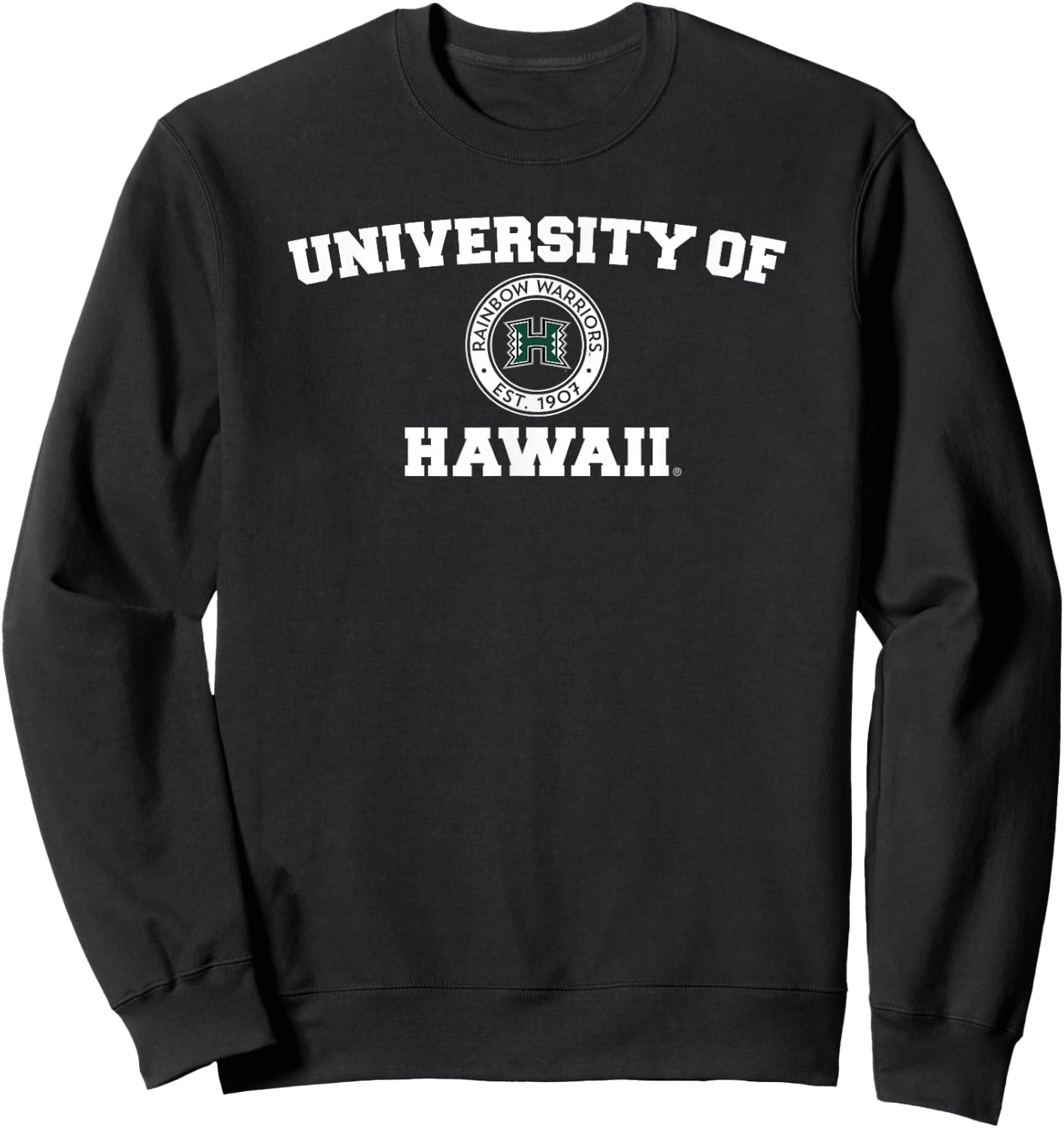 University of Hawaii Rainbow Warriors Circle Logo Sweatshirt - Sweatshirt | Black