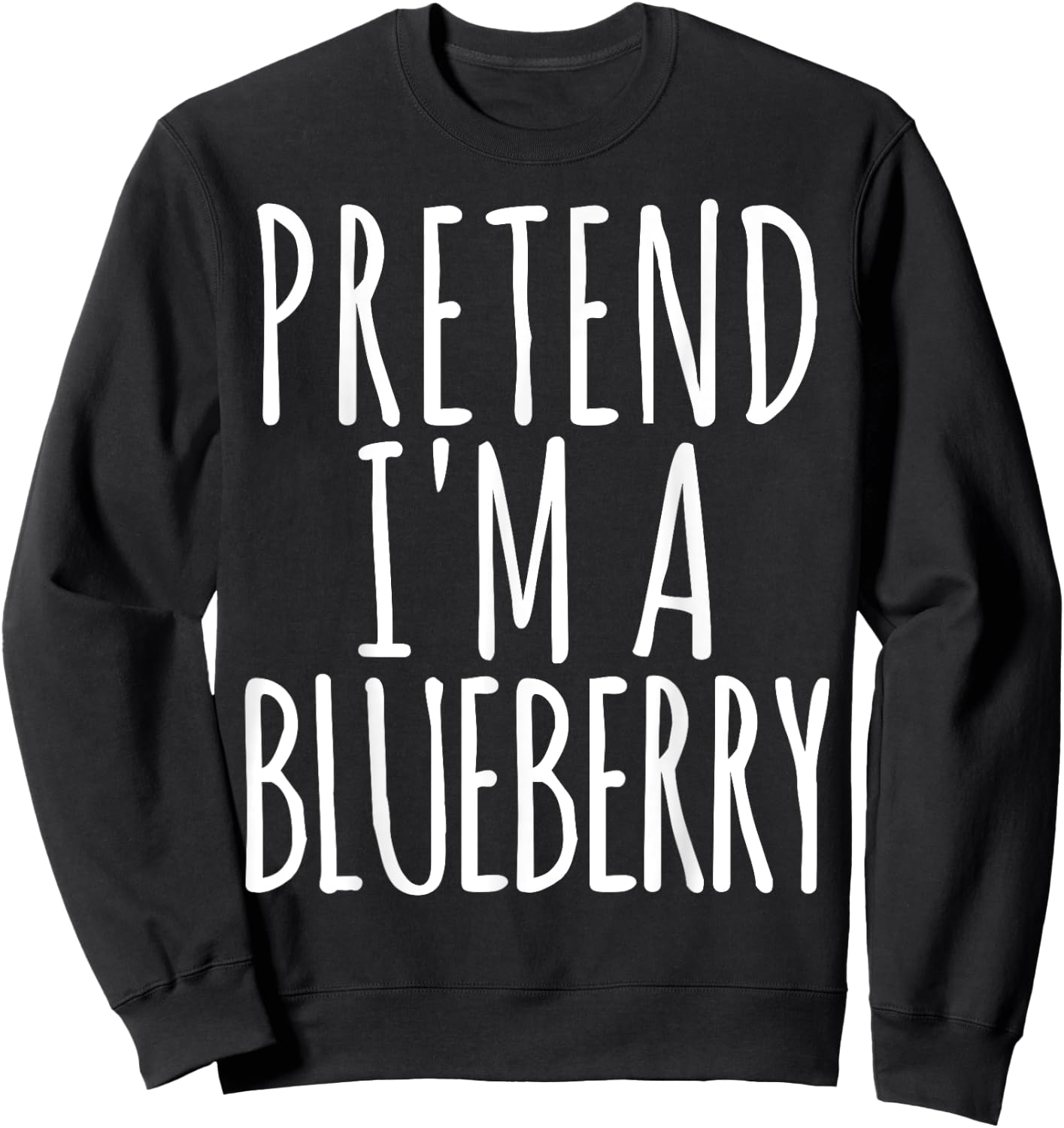 Funny Lazy Halloween PRETEND I'M A BLUEBERRY Gift Men Sweatshirt - Sweatshirt | Black