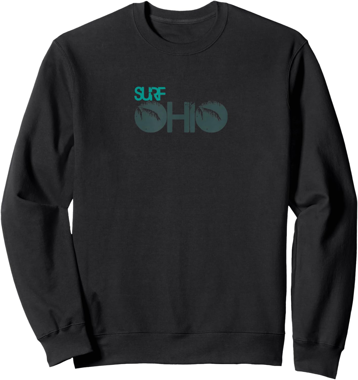 Surf Ohio - Lake Erie, Lake Michigan - Fresh Water Sweatshirt - Sweatshirt | Black