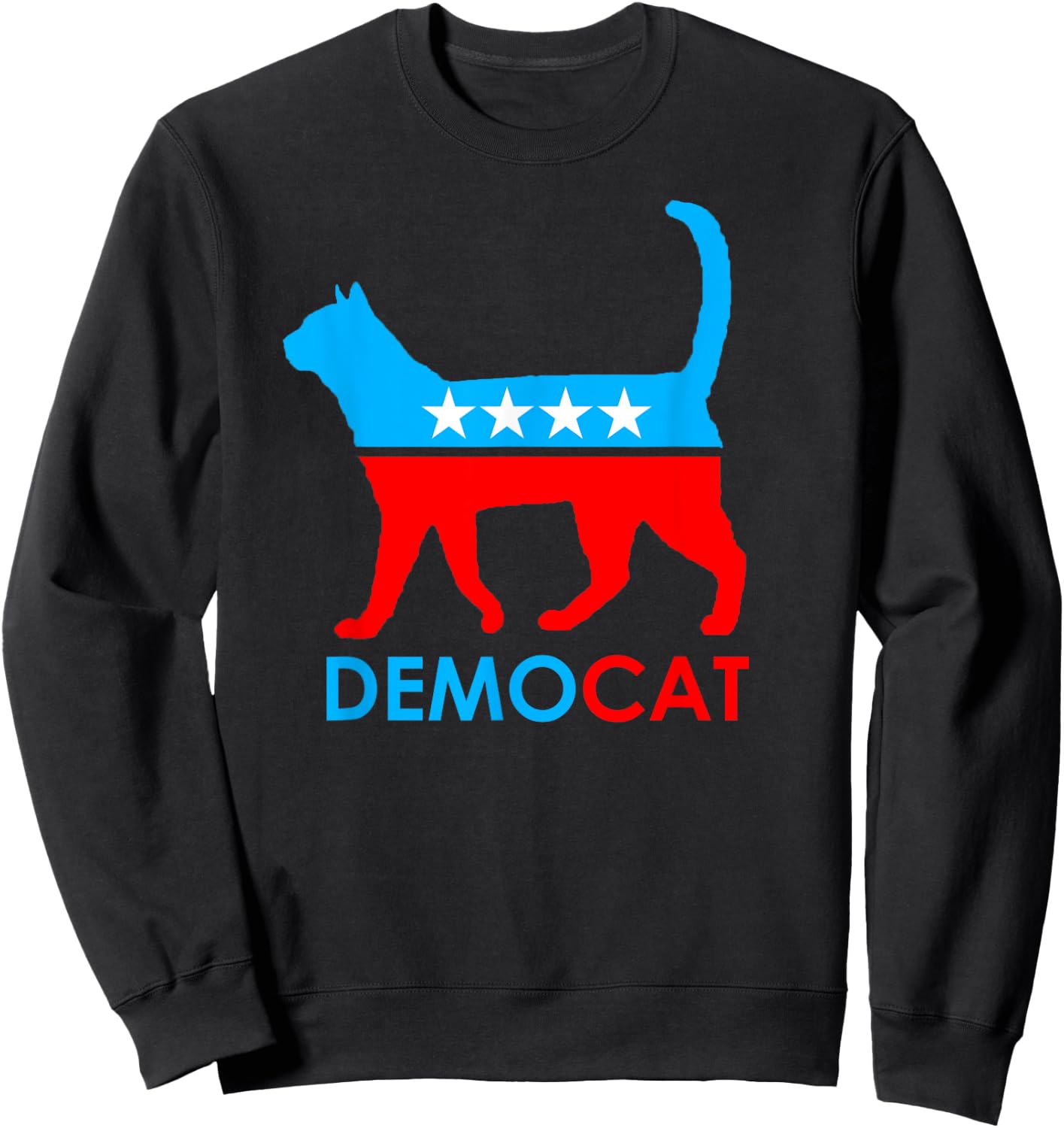 Democrat - DemoCAT Sweatshirt - Sweatshirt | Black