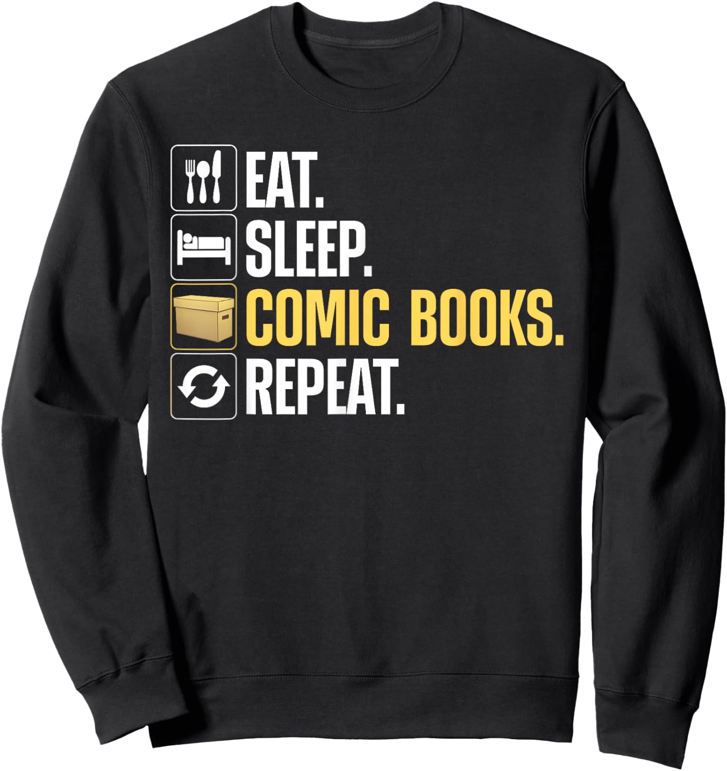Cool Comic Books Art Women Comic Book Lover Comics Sweatshirt - Sweatshirt | Black