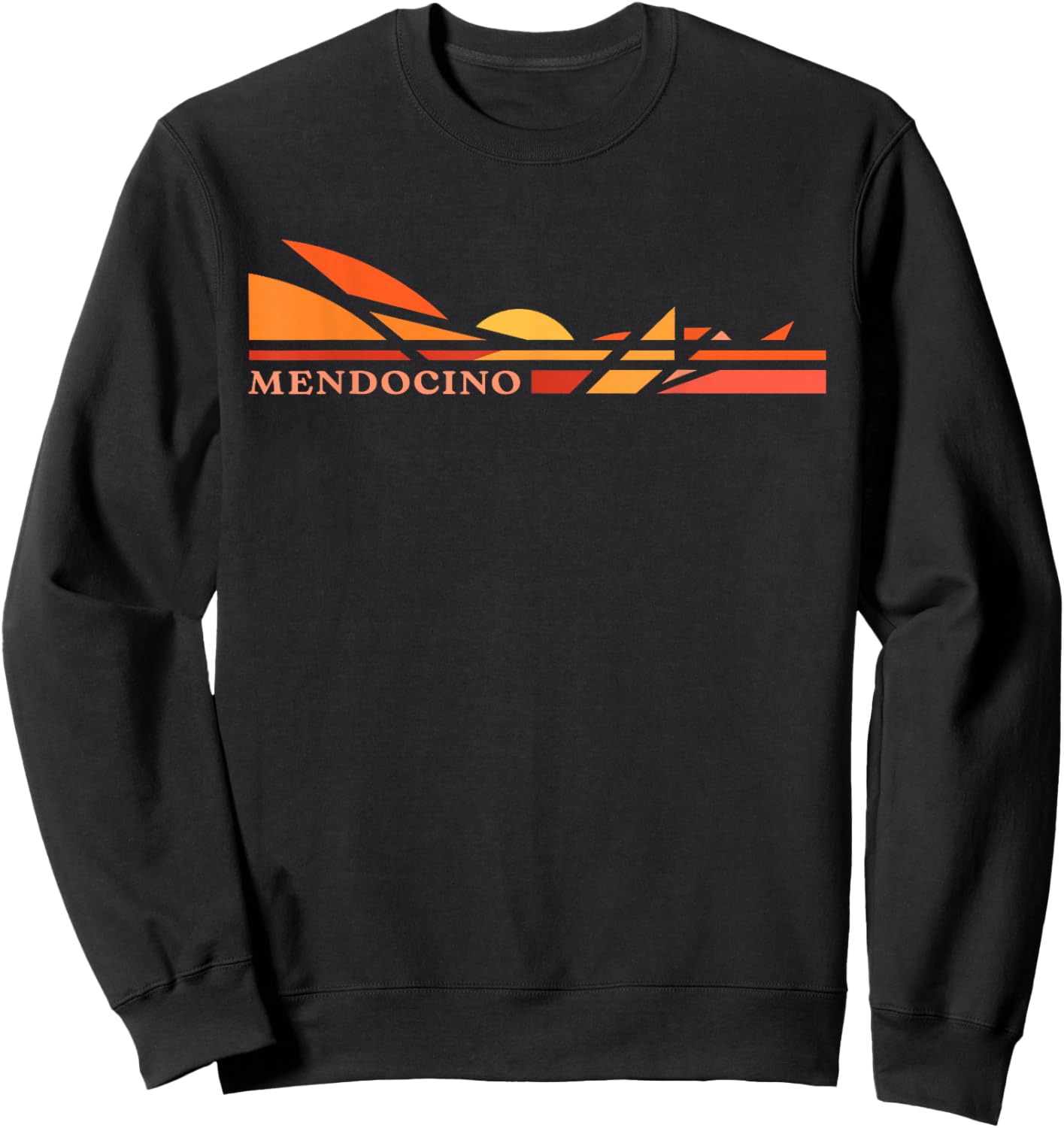 Mendocino California Lifestyle Sweatshirt - Sweatshirt | Black