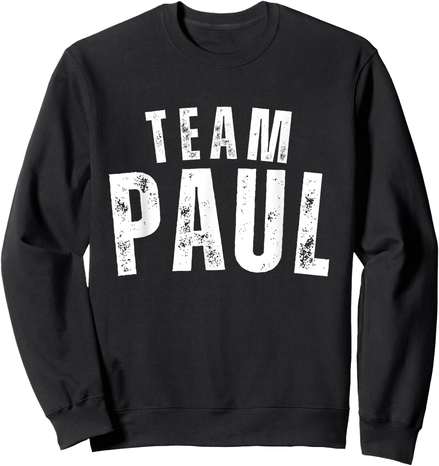 Paul Family Name Vintage Personalized Name for -Adults & -Kids, Black, Small, Short Sleeve Sweatshirt - Sweatshirt | Black