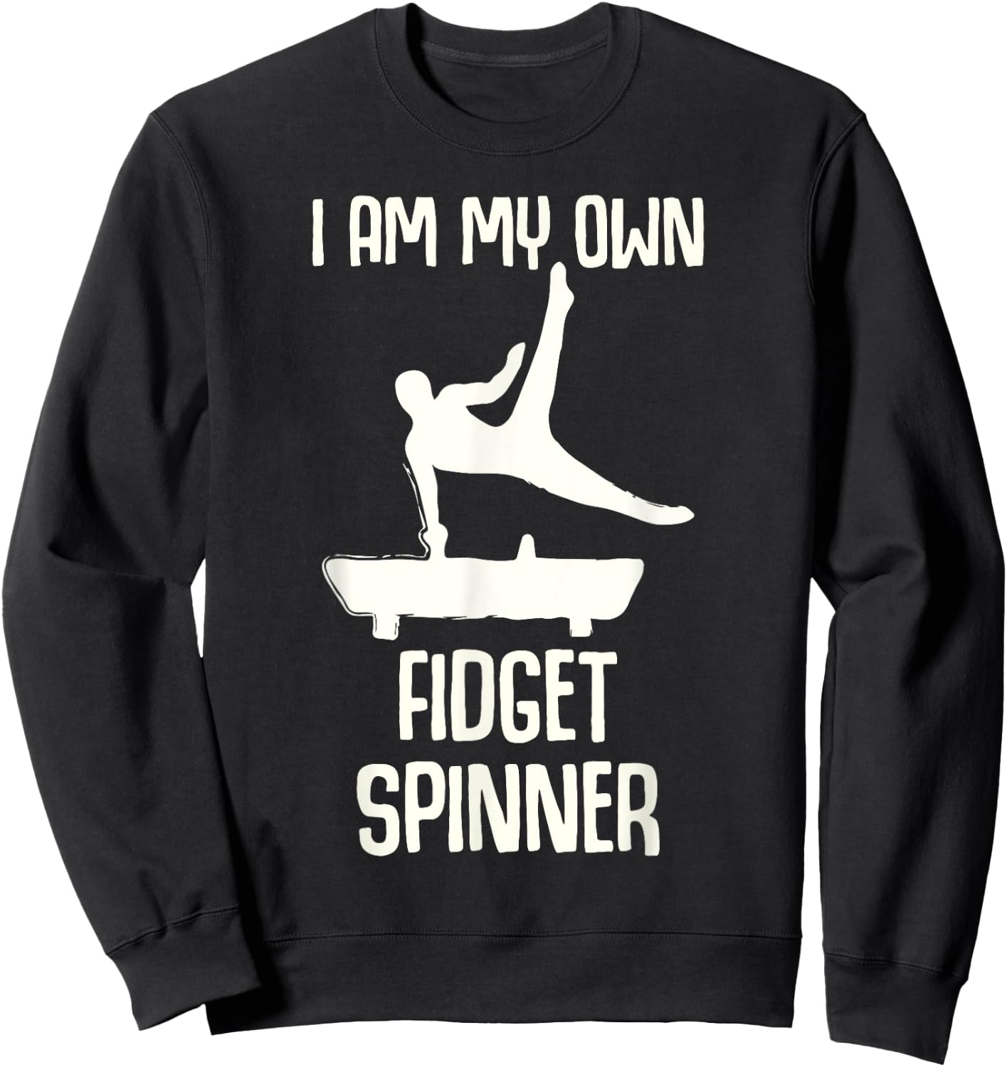 Boys Gymnastics Fidget Spinner Sweatshirt - Sweatshirt | Black
