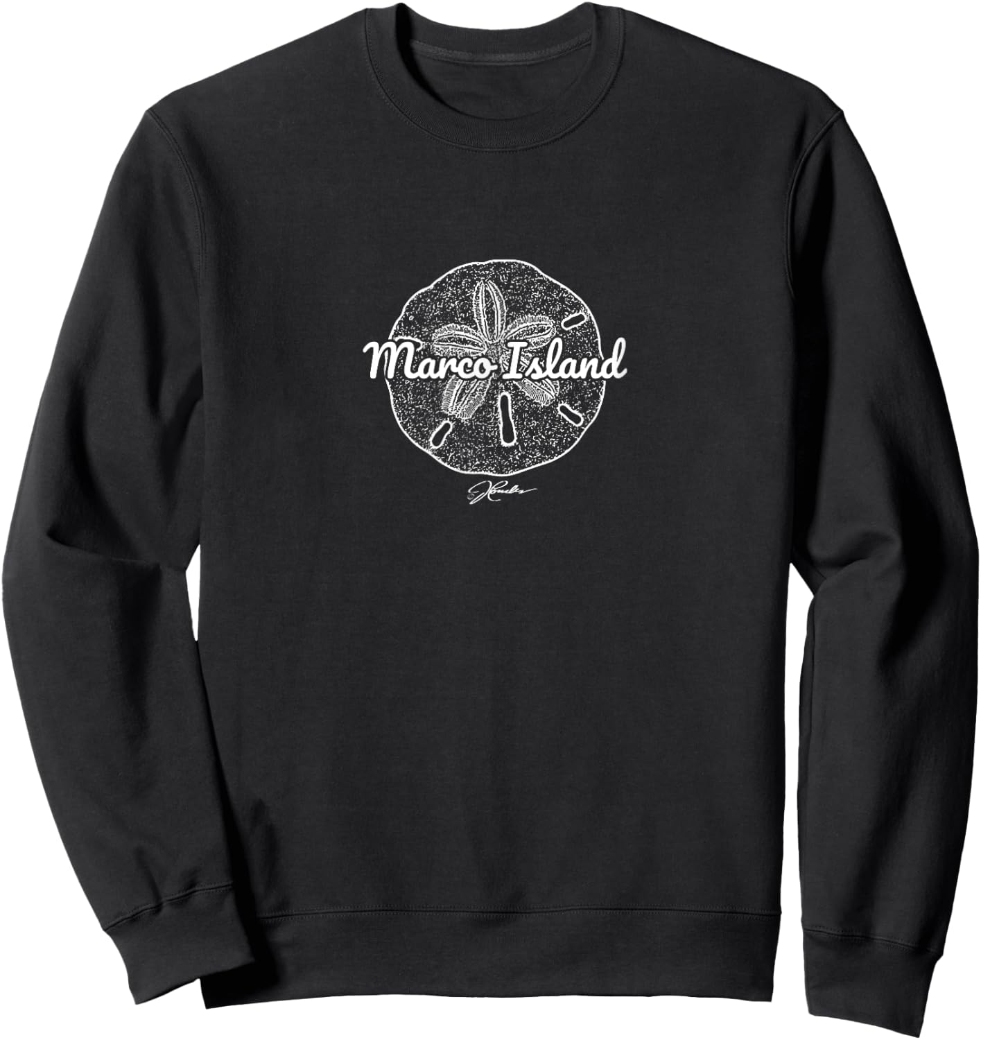 JCombs: Marco Island, Florida, Sand Dollar Sweatshirt - Sweatshirt | Black