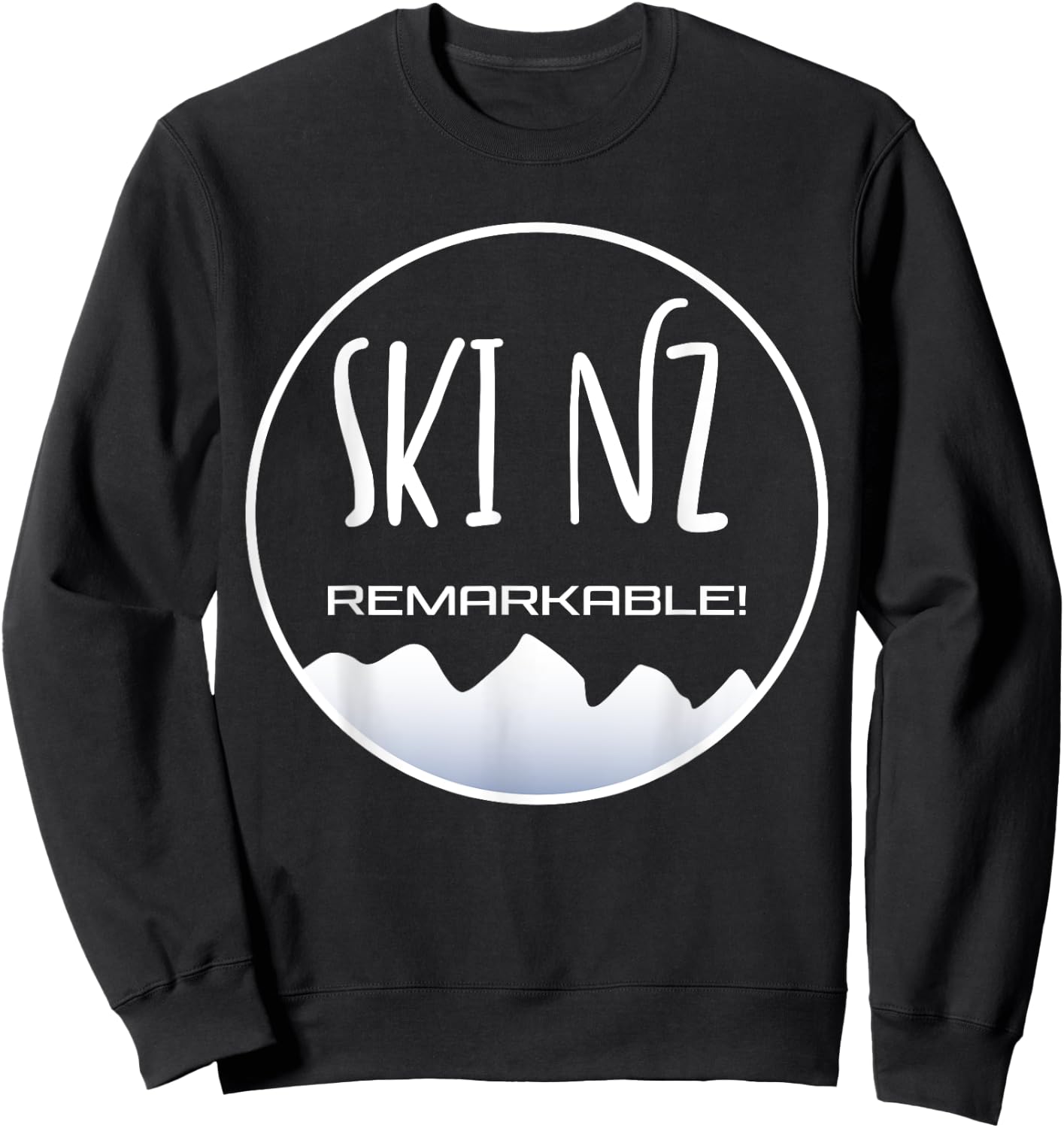 Ski New Zealand - the Remarkables Mountains Queenstown Sweatshirt - Sweatshirt | Black