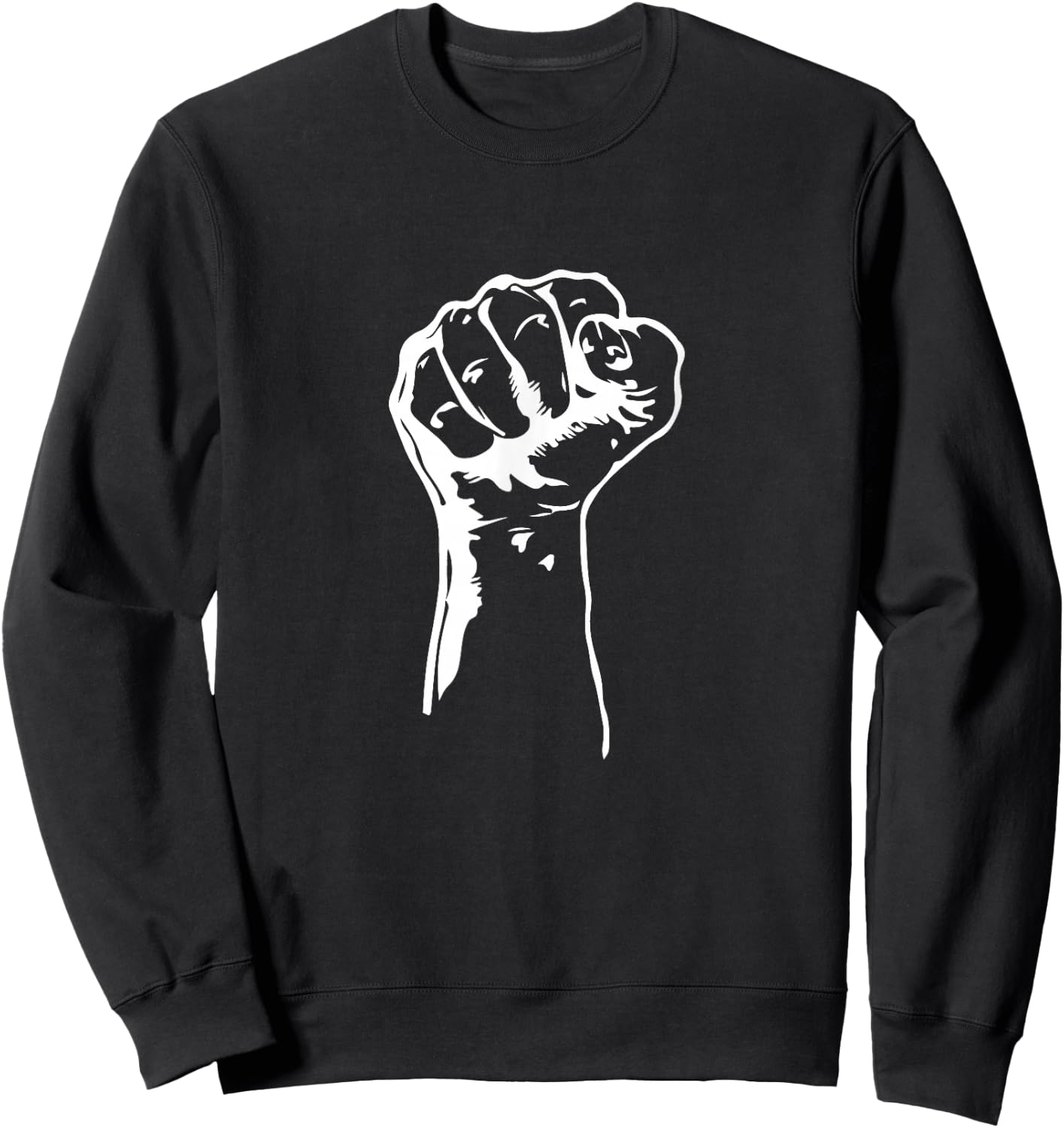Civil Rights Equality Freedom Justice Fist BLM Power Sweatshirt - Sweatshirt | Black