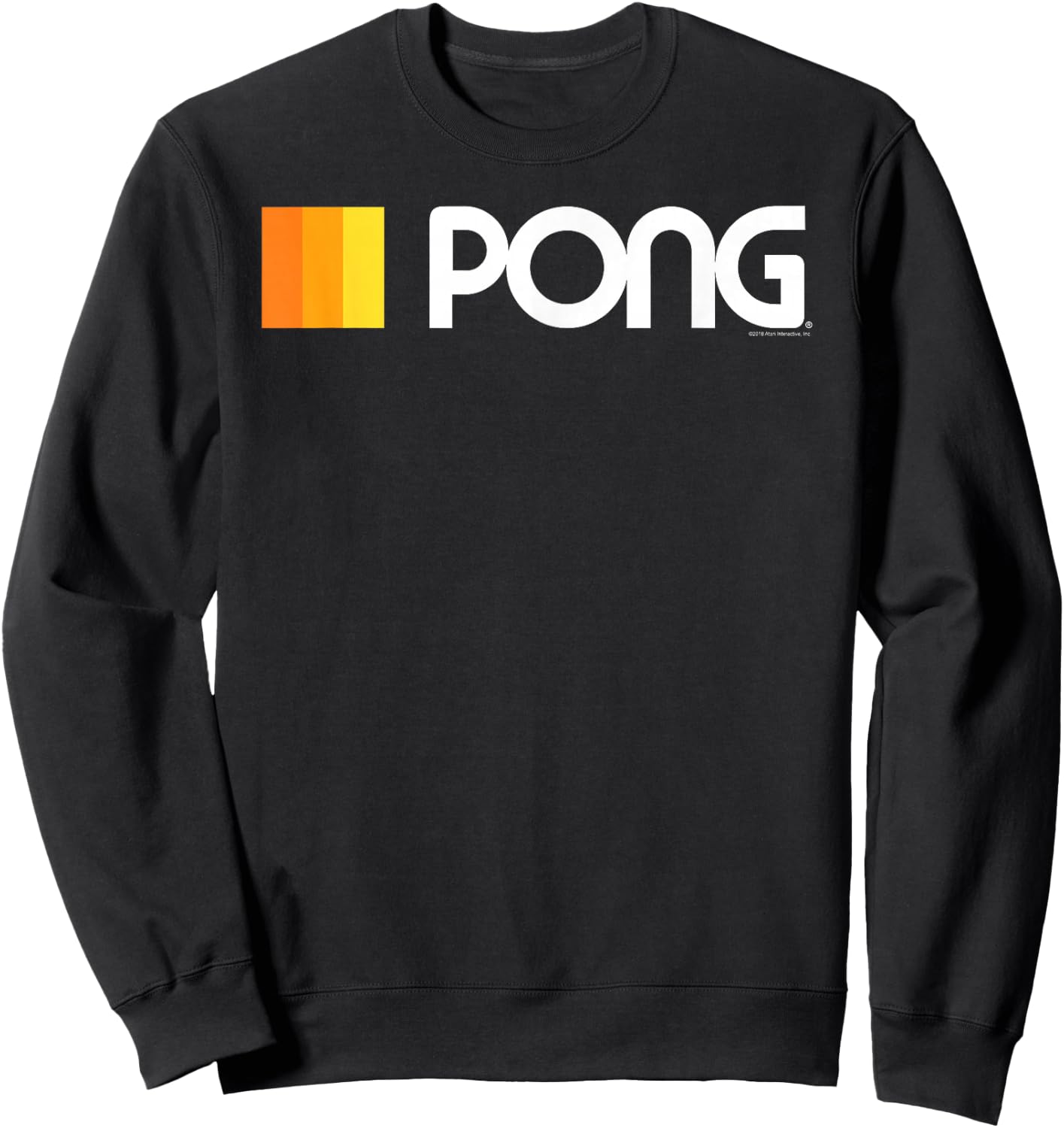 Atari White Type Pong Sweatshirt - Sweatshirt | Black