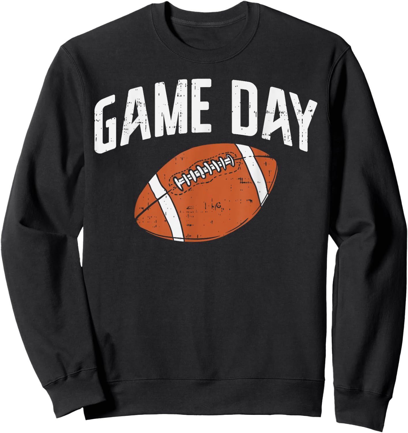 American Football Game Day Vintage Gridiron Sports Lover Fan Sweatshirt - Sweatshirt | Black