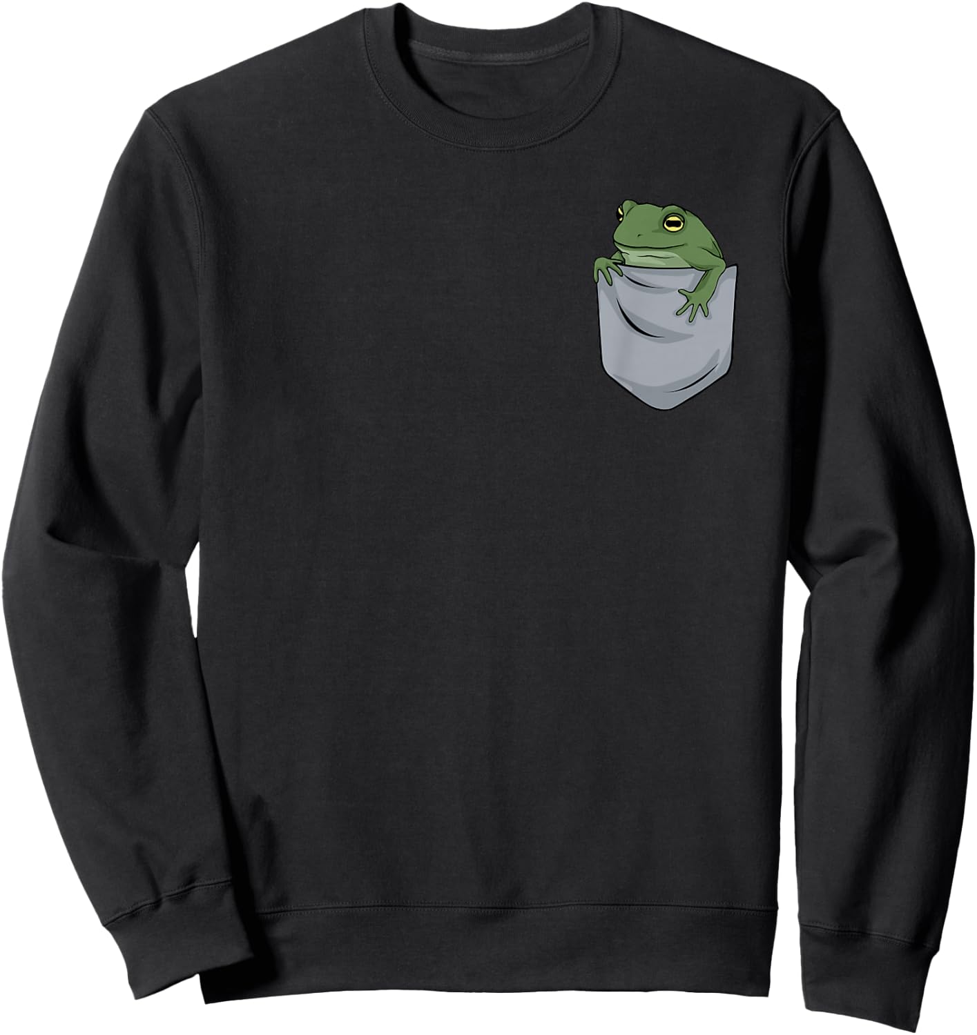 Frog in chest pocket Sweatshirt - Sweatshirt | Black