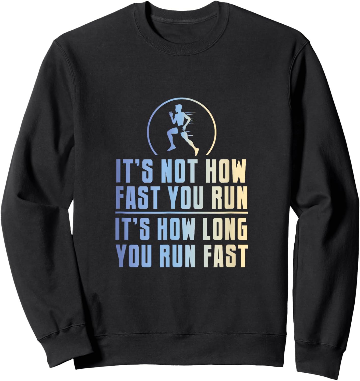 Funny Long Distance Runner XC Coach Cross Country Gift Sweatshirt - Sweatshirt | Black