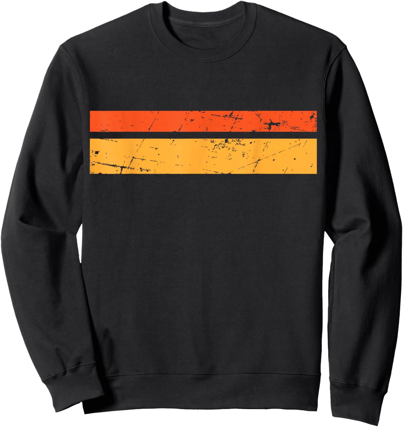 70s 80s Stripe T Shirt Distressed Cool Vintage Beach wear Sweatshirt - Sweatshirt | Black