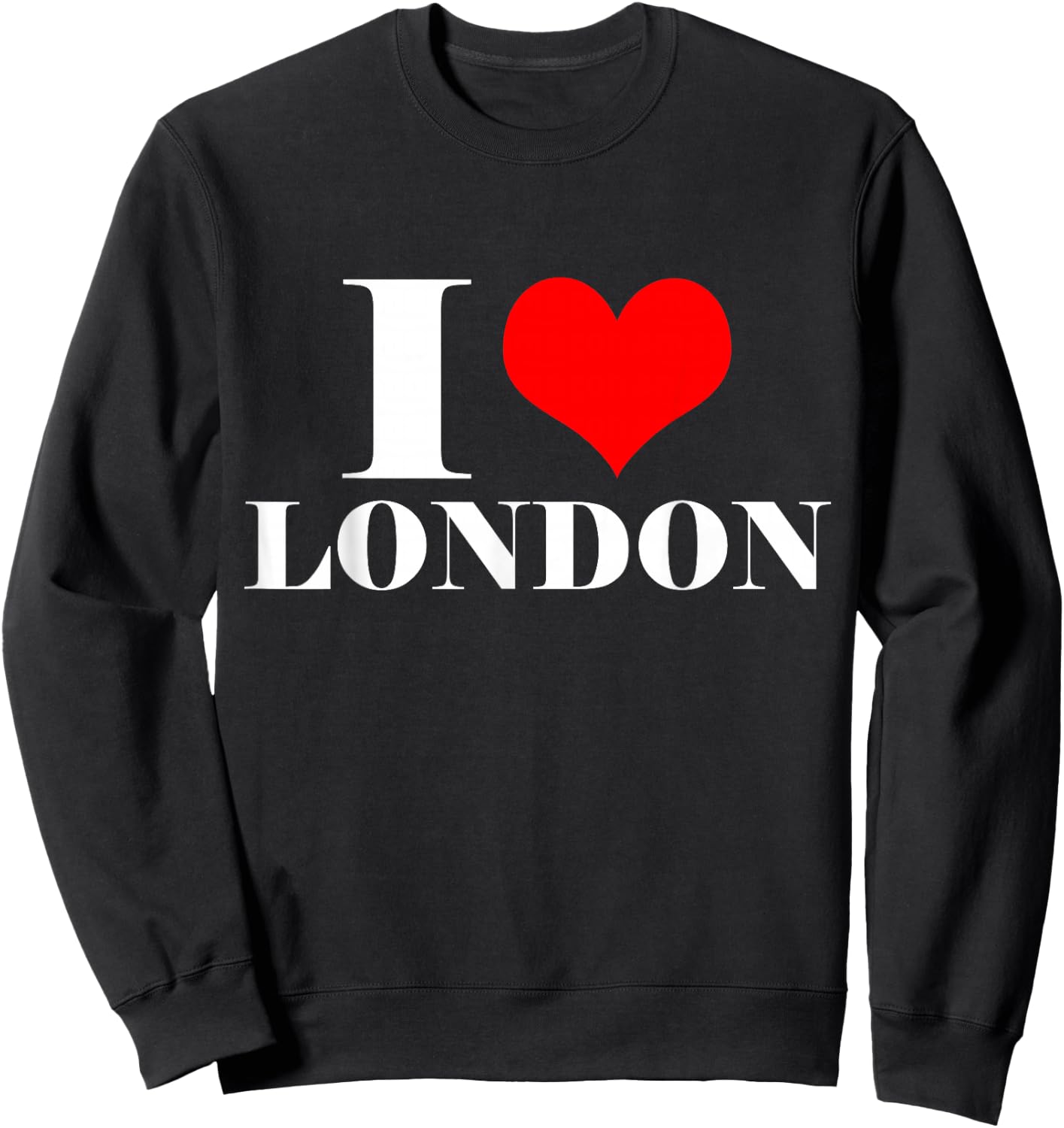 I Love London T Shirt, I Heart London Great Britain Sweatshirt - Sweatshirt | Black
