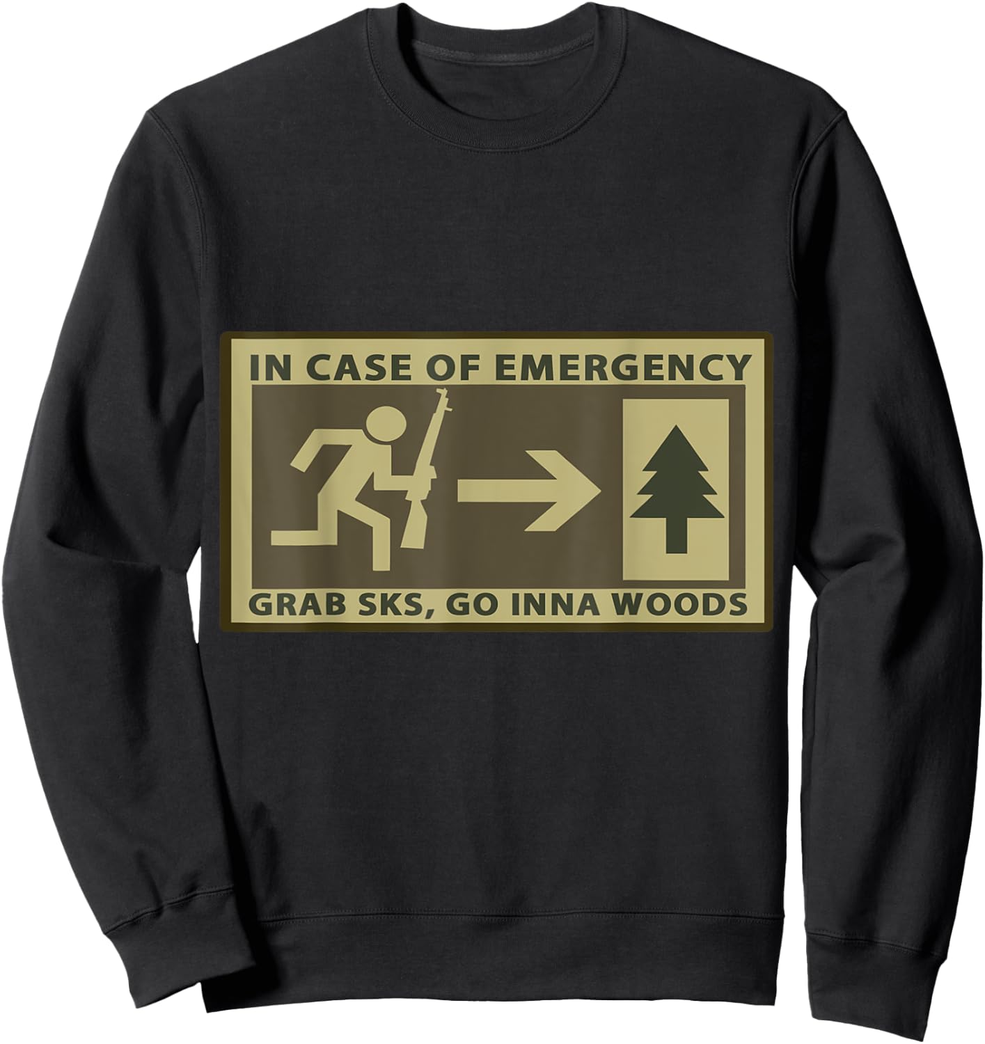 Go Inna Woods , Sks Sweatshirt - Sweatshirt | Black