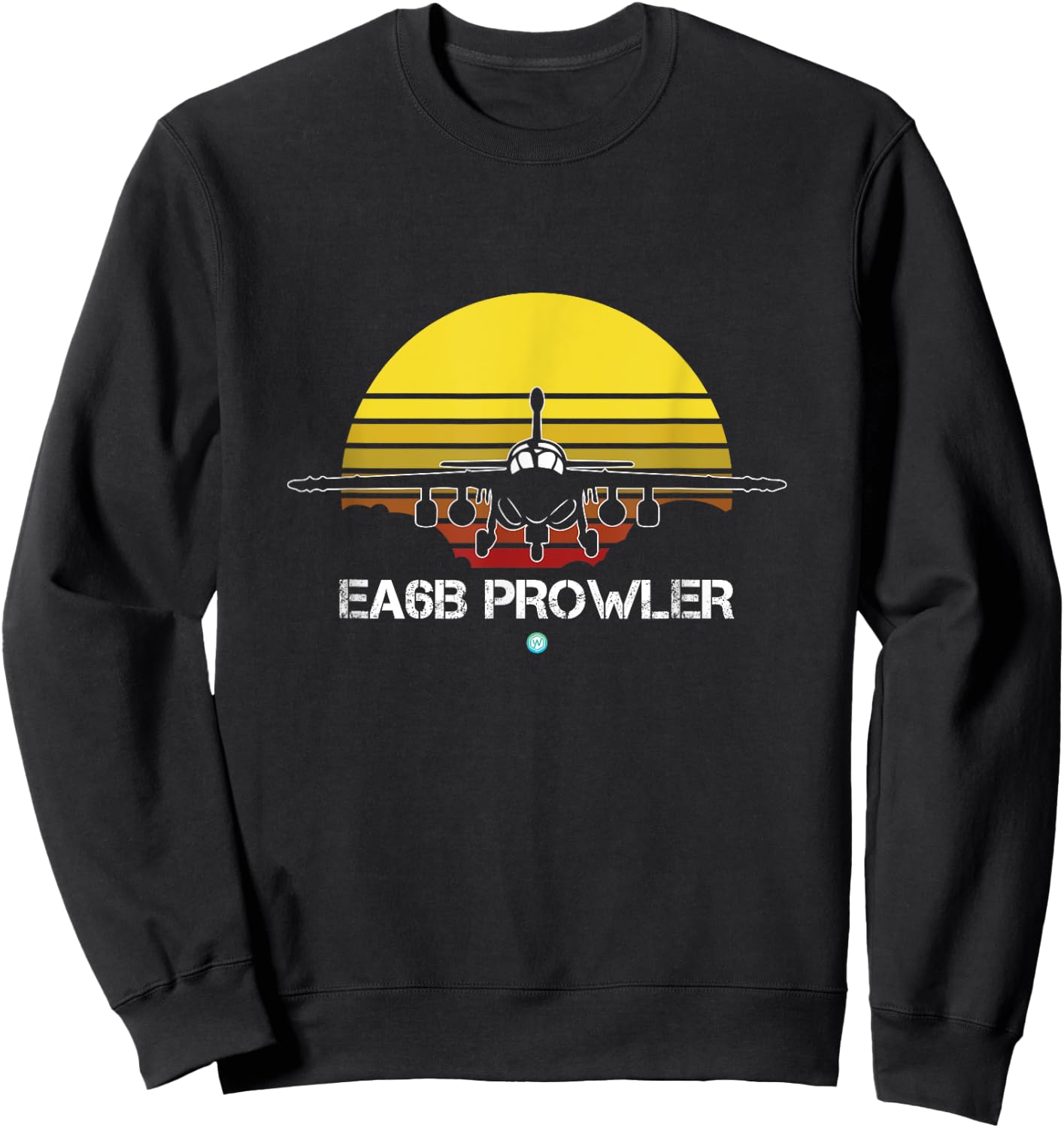 Vintage EA-6B Prowler Military Aircraft Shirt Gift Sweatshirt - Sweatshirt | Black
