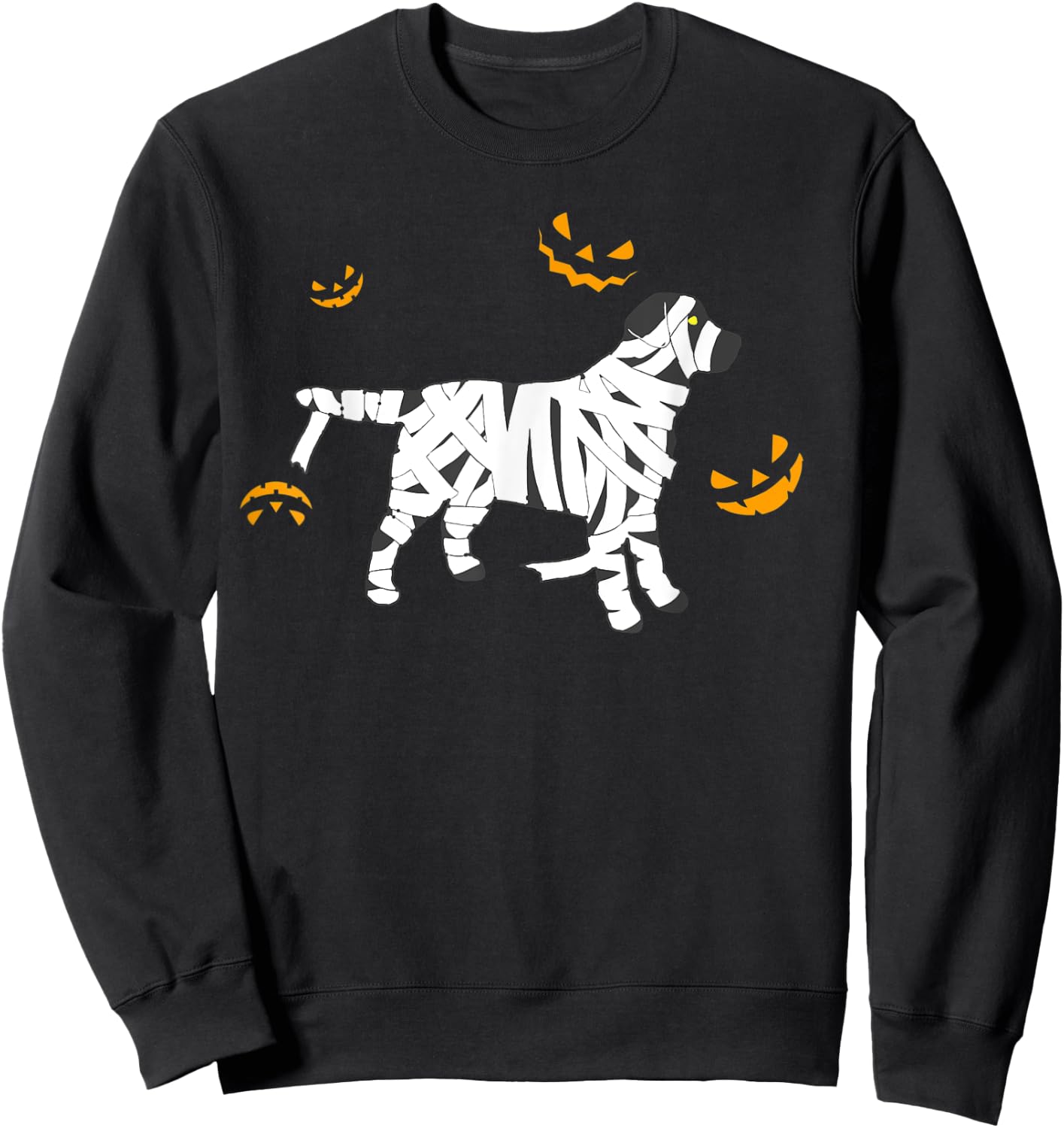 Halloween Scary Labrador Retriever Mummy Dog Lover Women Kids Sweatshirt - Sweatshirt | Black