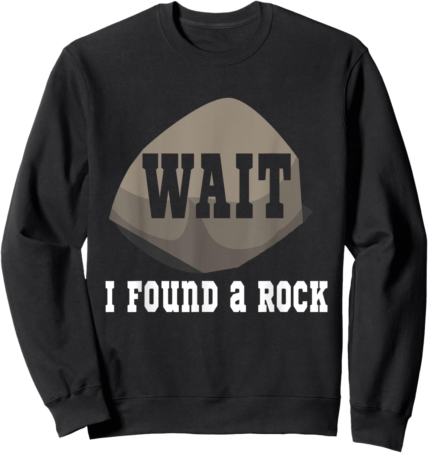 Funny Geology Wait I Found A Rock Minerals Sweatshirt - Sweatshirt | Black