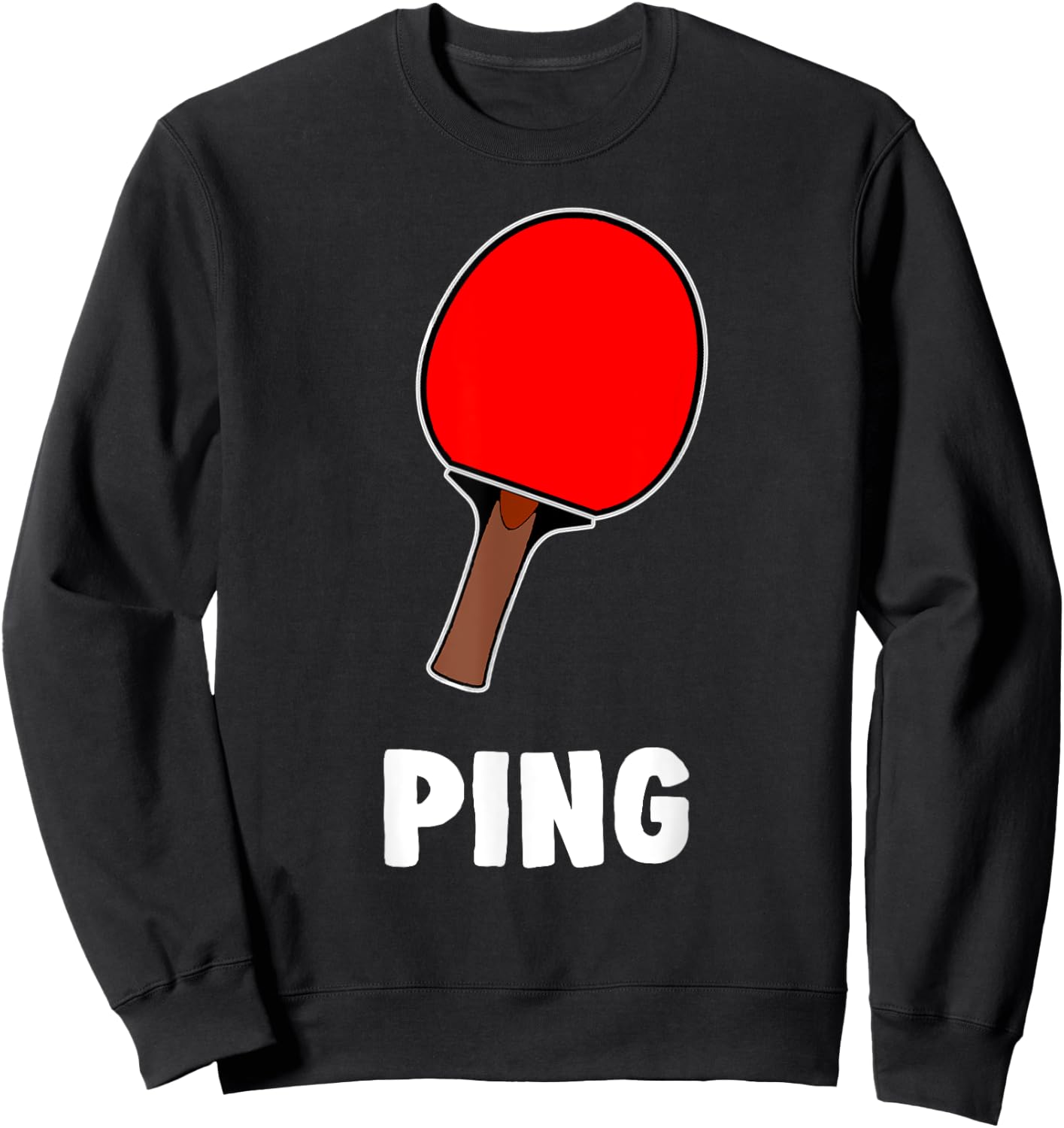 Couple Matching Halloween Costume Ping Table Tennis Sweatshirt - Sweatshirt | Black