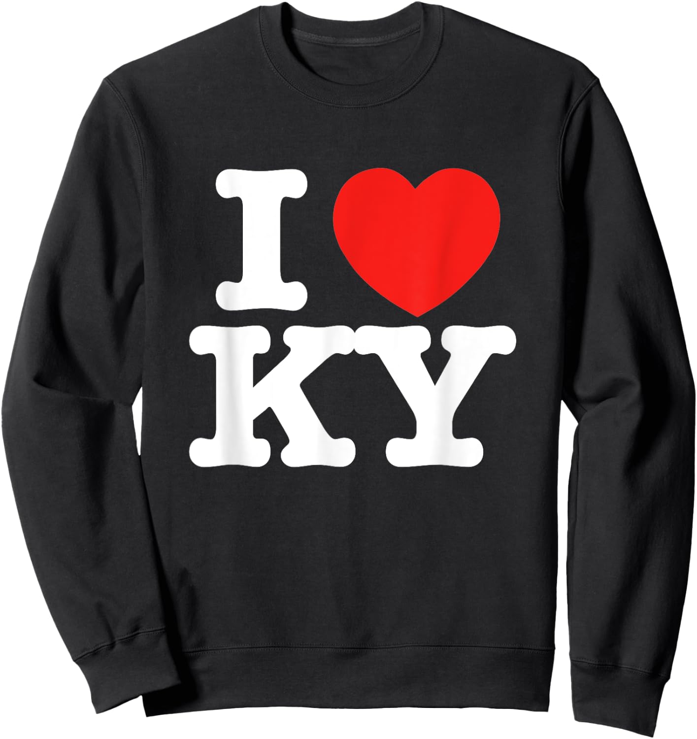 I Heart Kentucky (KY) Love Sweatshirt - Sweatshirt | Black