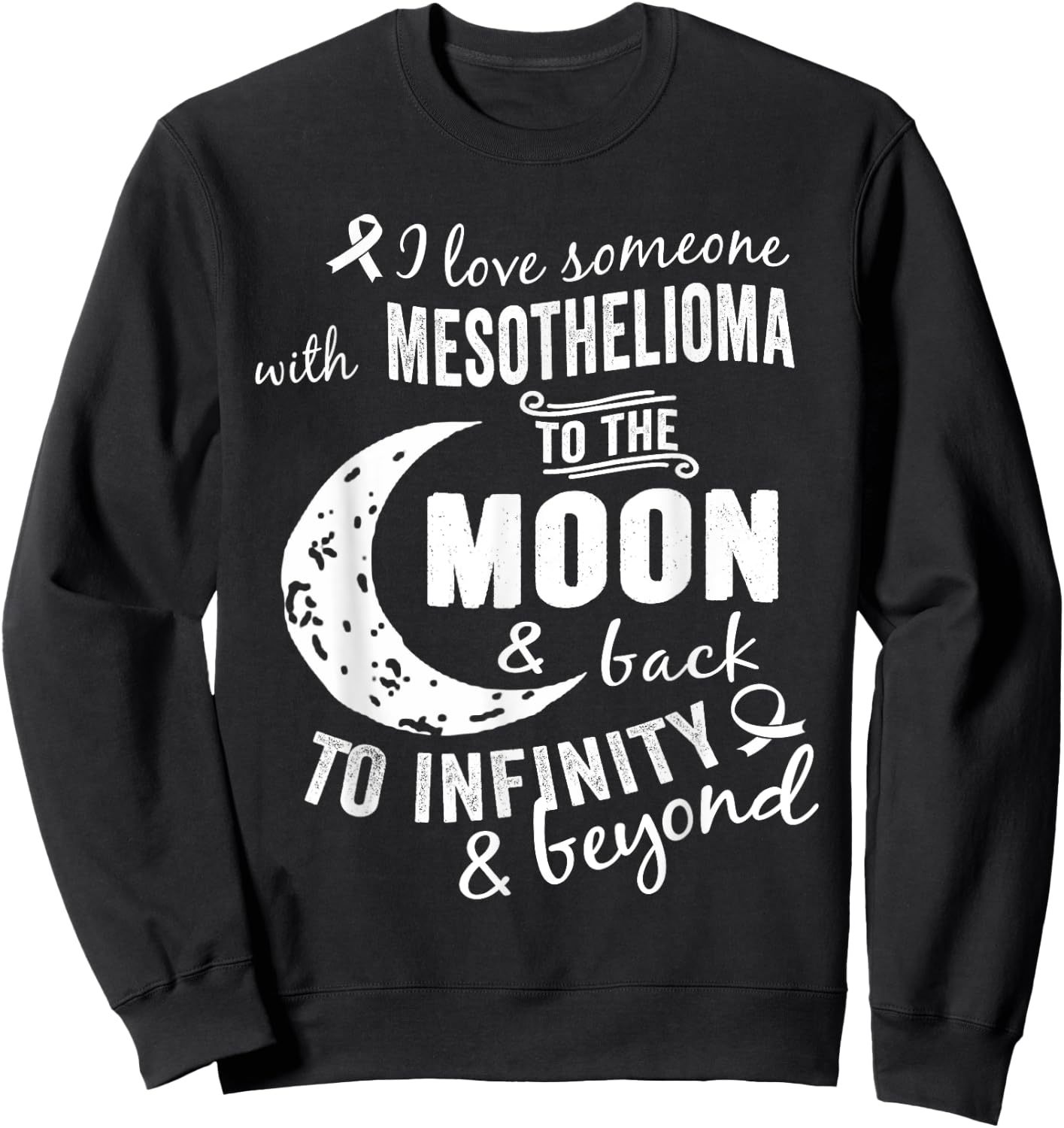 Mesothelioma Awareness Shirt /Men Sweatshirt - Sweatshirt | Black