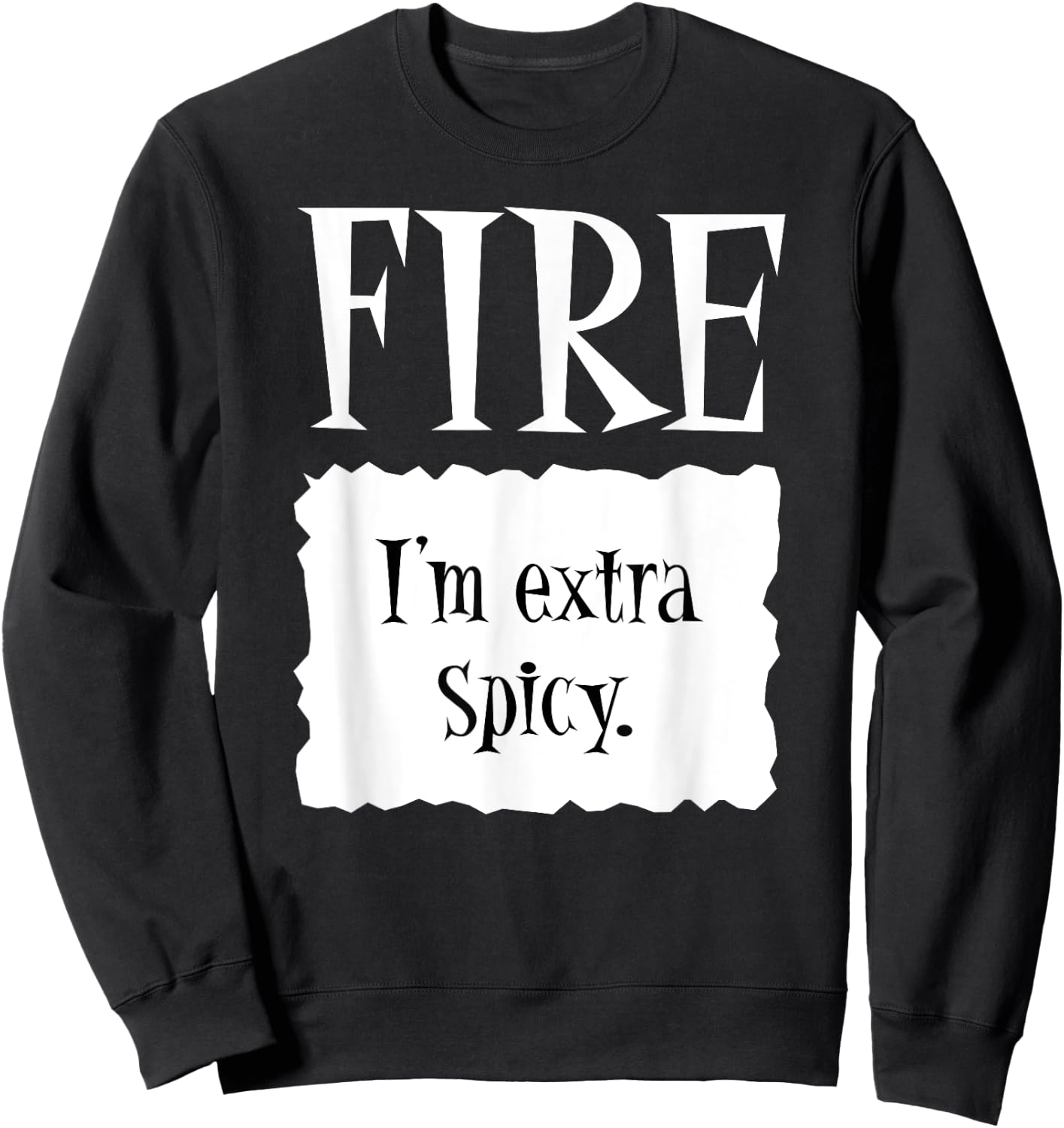 FIRE - Hot Packet Halloween Taco Costume Sweatshirt - Sweatshirt | Black