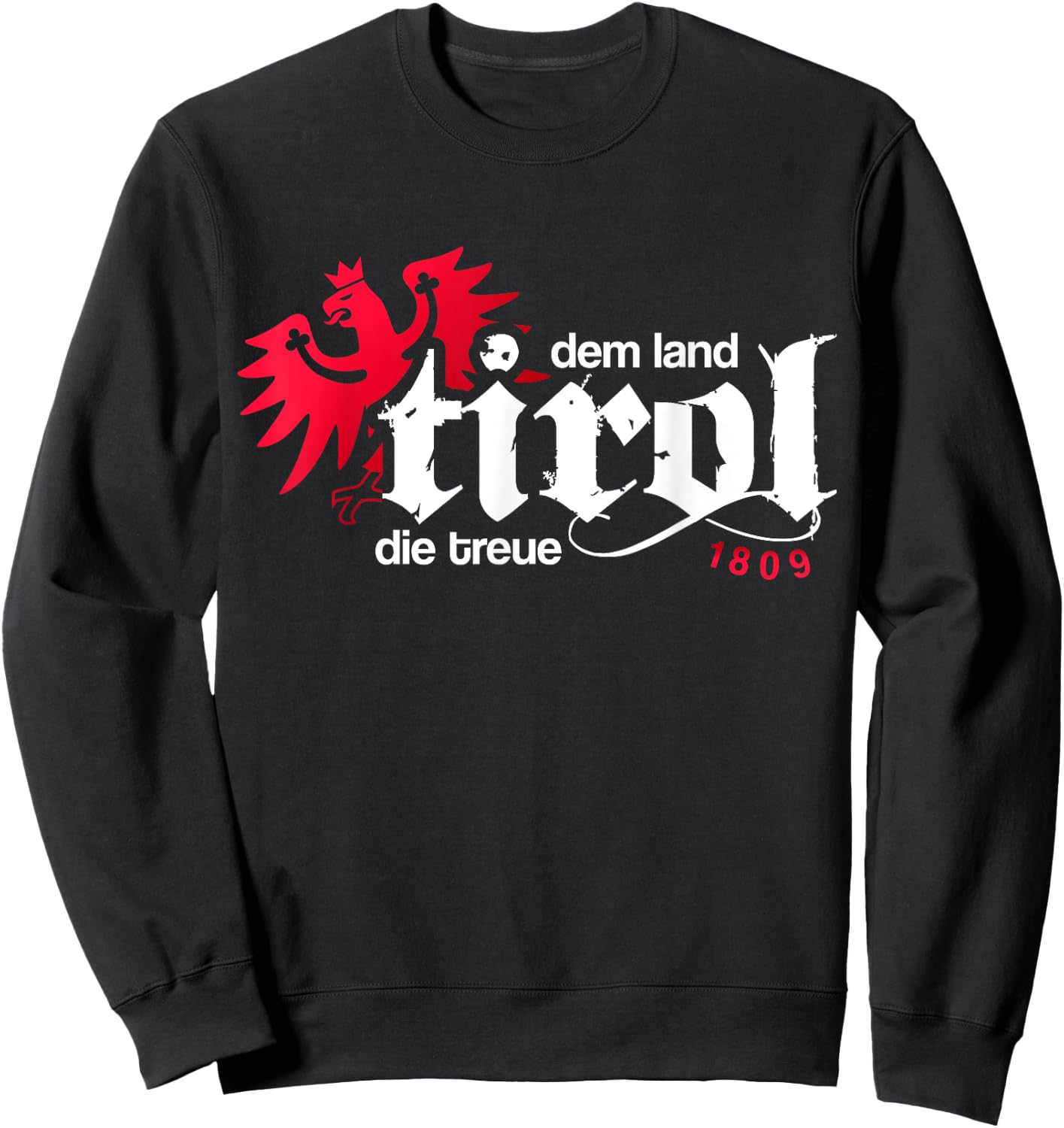 Dem Land Tirol die Treue Eagle Men Women Kids Tyrol Sweatshirt - Sweatshirt | Black